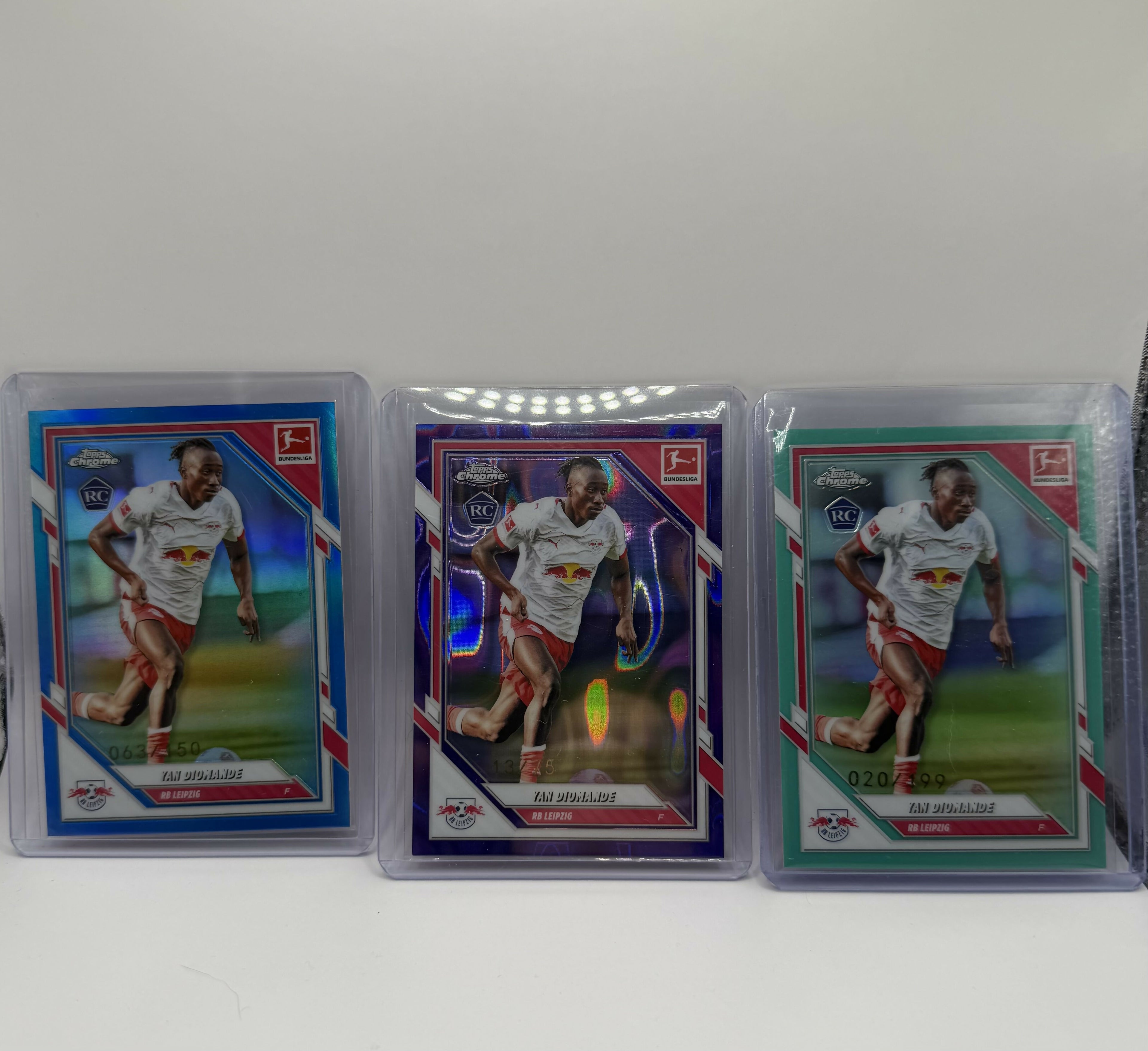 2025-2026 Topps Bundesliga Chrome Yan Diomande Lot
