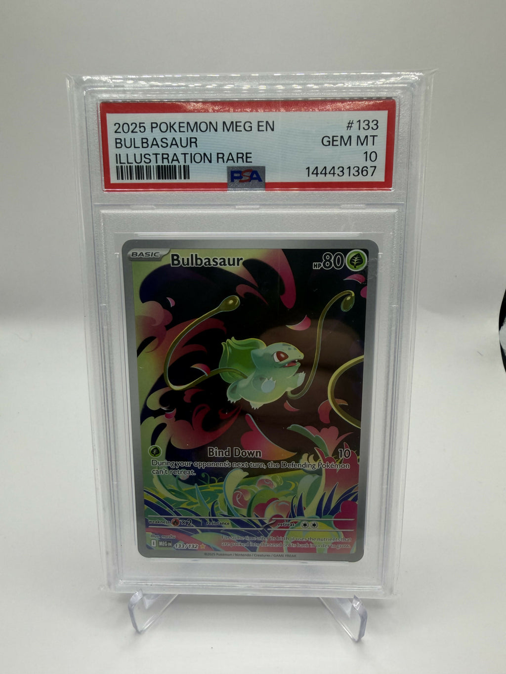 Bulbasaur, Ivysaur , Venasaur Mega Evolutions IR Full Art PSA 10 Set