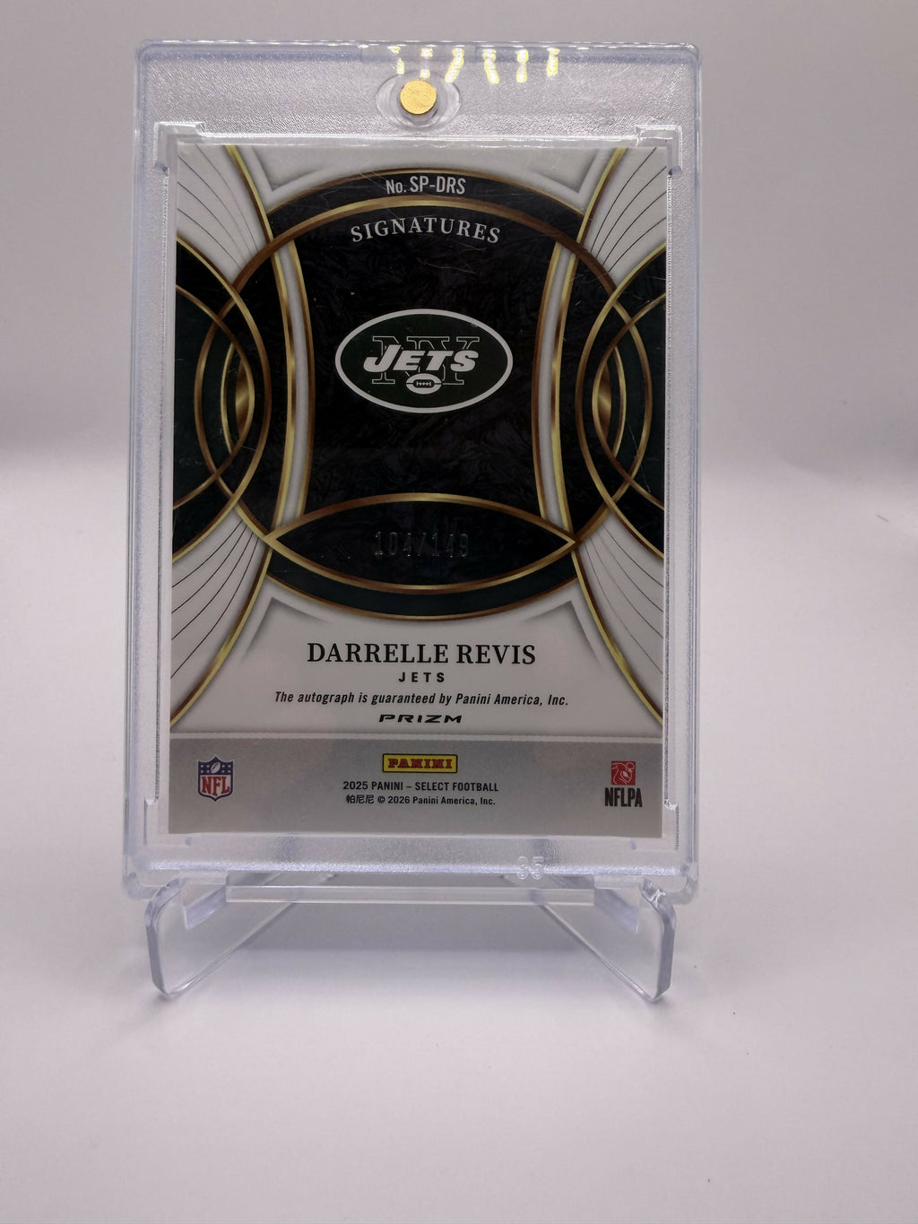 2025 Panini Select Darrelle Revis Auto /149 Blue