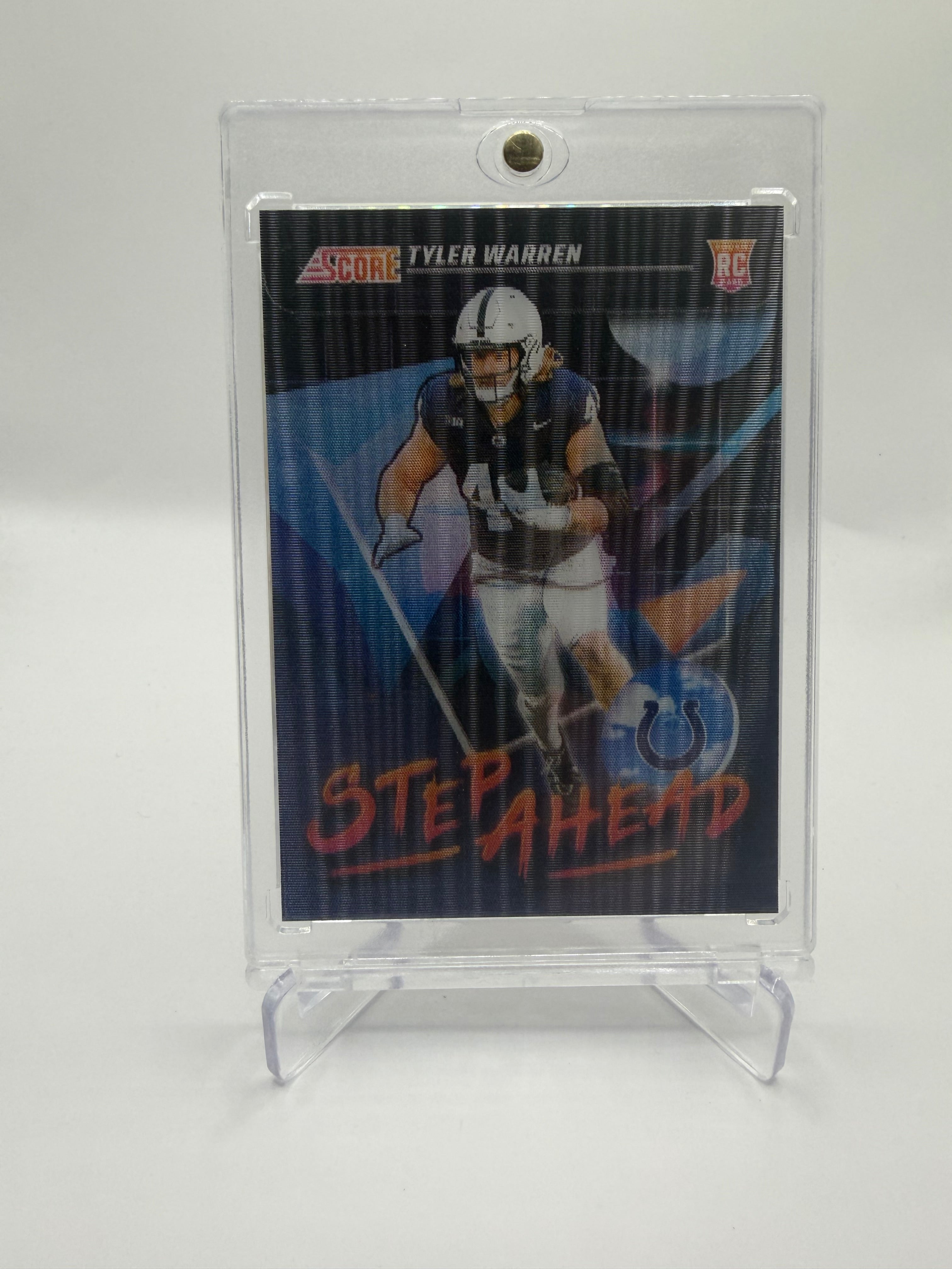 2025 Panini Score Football Step Ahead Tyler Warren Rookie RC #SA-TWN