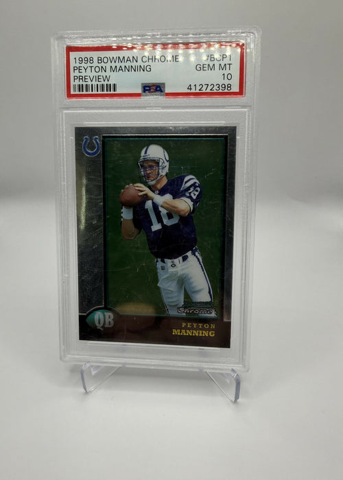1998 Bowman Chrome Preview Peyton Manning PSA 10