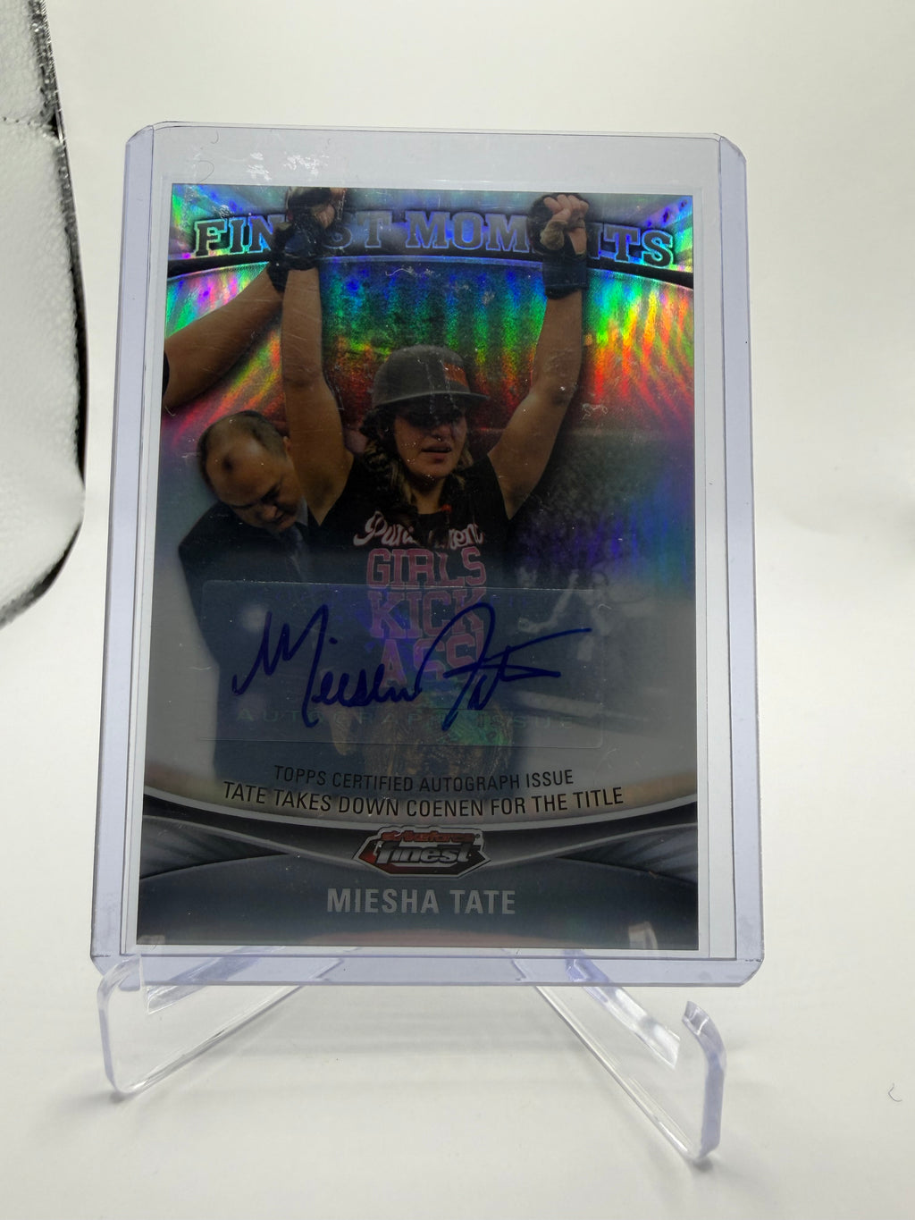 2012 Topps UFC Finest Miesha Tate Finest Moments Autograph #FM-MT