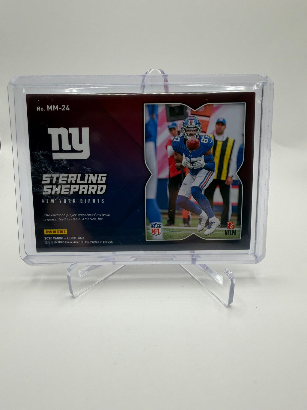 2020 Panini XR Football Maximal Materials Orange /15 Sterling Shepard #MM-24