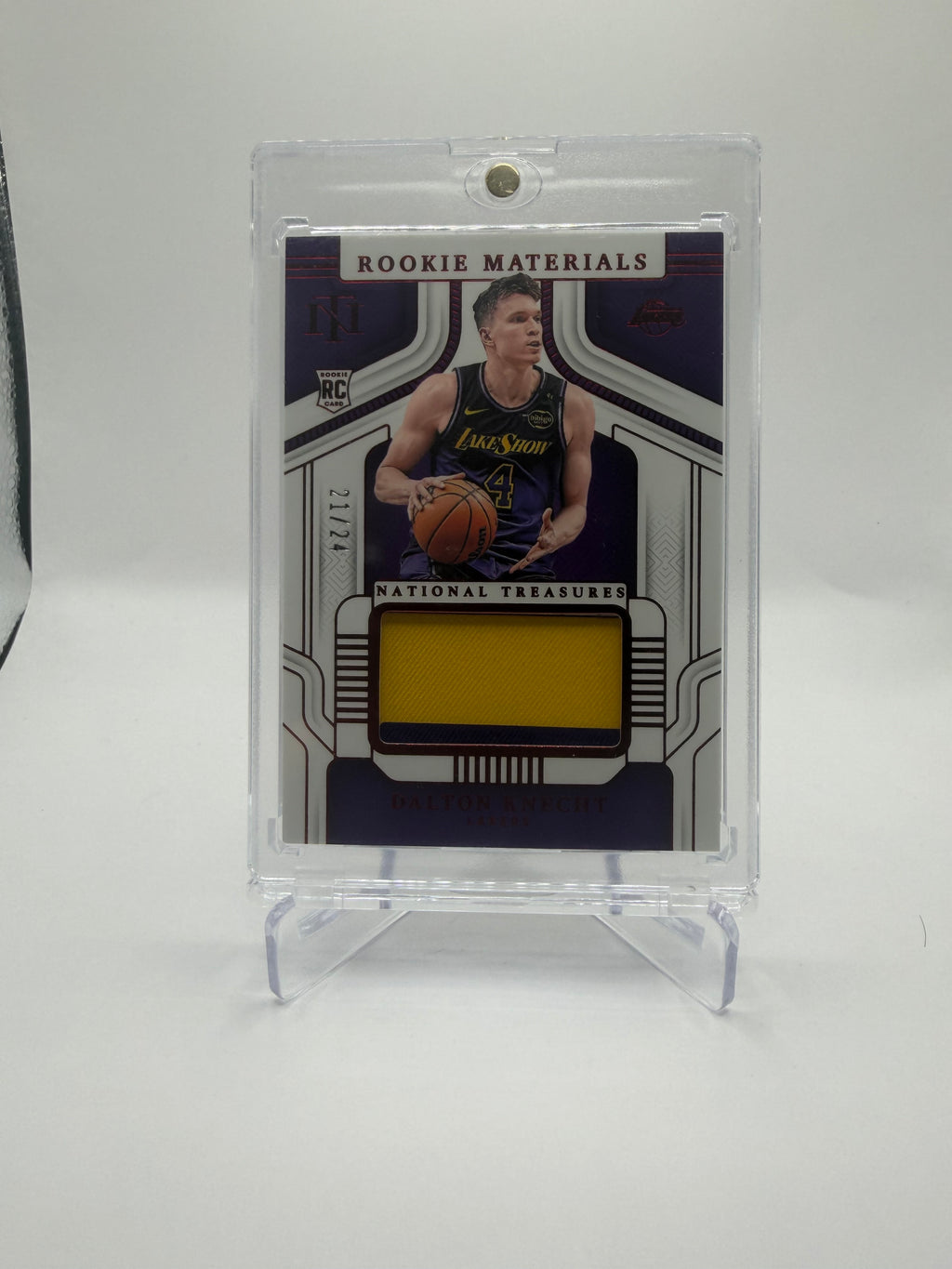 2024-25 Panini National Treasures Basketball Dalton Knecht Rookie Materials Relic #RM-KNE /24
