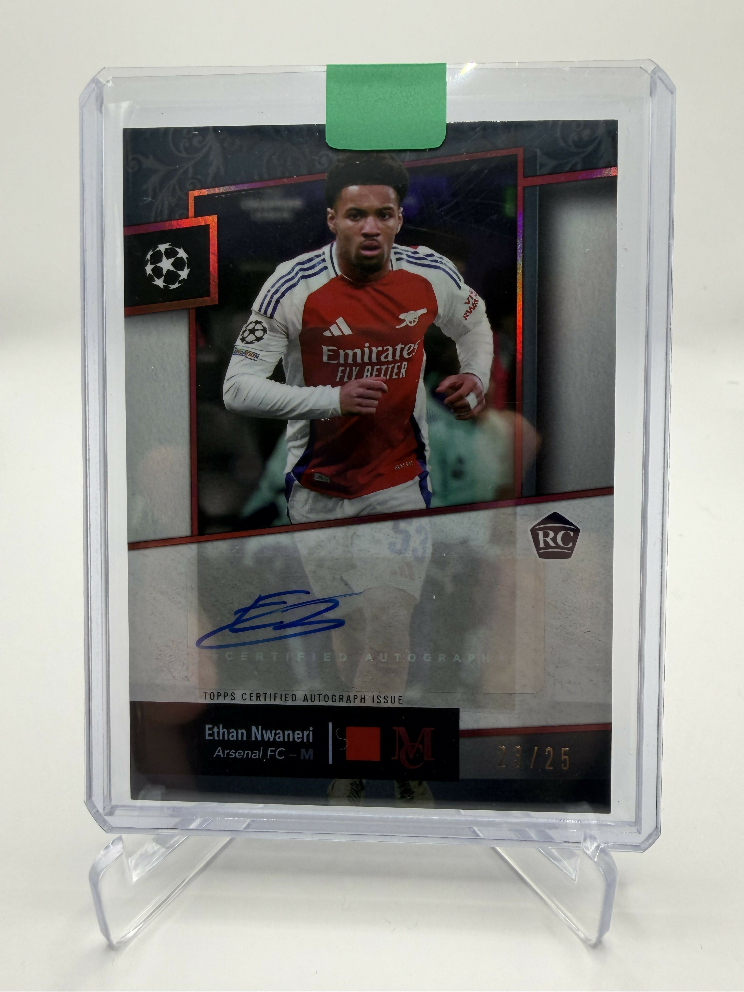 2024-2025 Topps Museum Ethan Nwaneri Ruby Auto /25