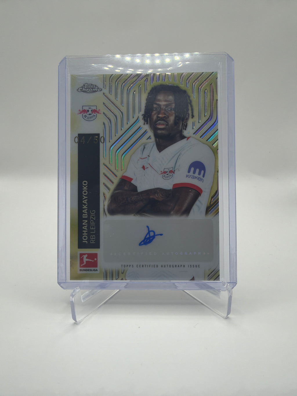 2025/26 Topps Chrome Bundesliga Gold Magic Autograph Johan Bakayoko #GA-JBA Auto /50