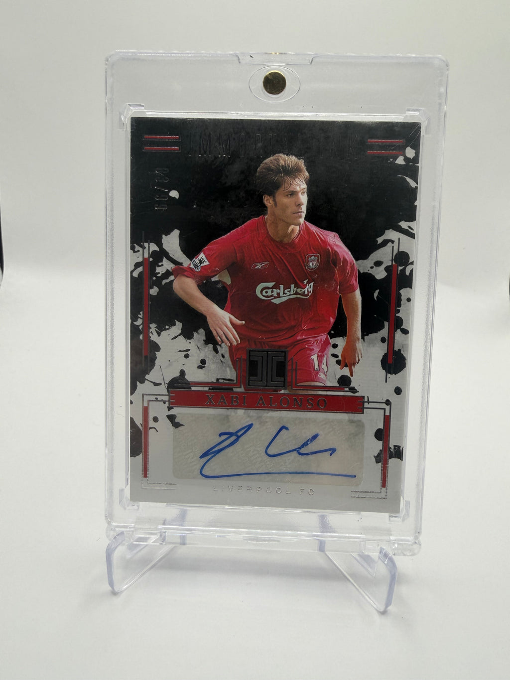 2024-25 Panini Impeccable Premier League Immortal Ink Cobalt Xabi Alonso Autograph /99