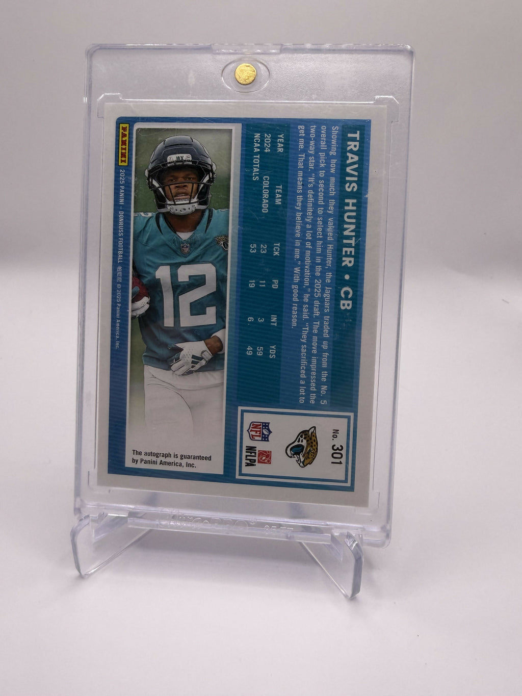 2025 Panini Donruss Travis Hunter Auto Orange