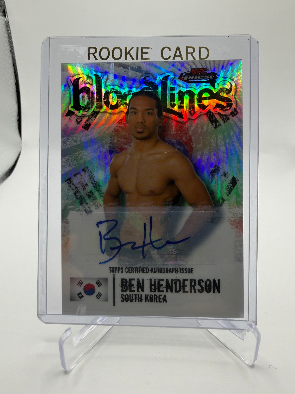 2012 Topps UFC Finest Bloodlines Autographs Ben Henderson  Rookie Card #BL-BH