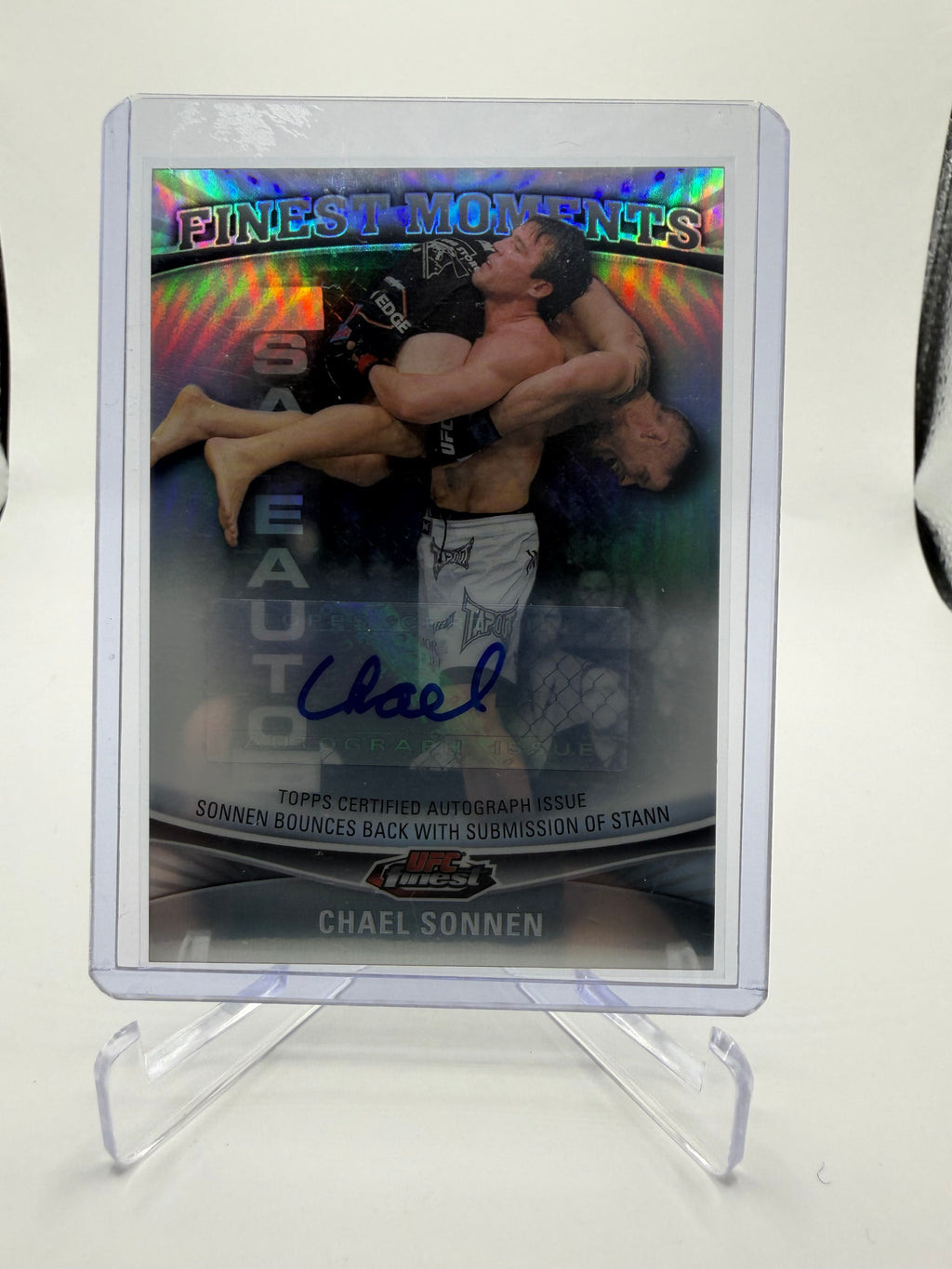 2012 Topps UFC Finest Chael Sonnen Finest Moments Autograph #FM-CS
