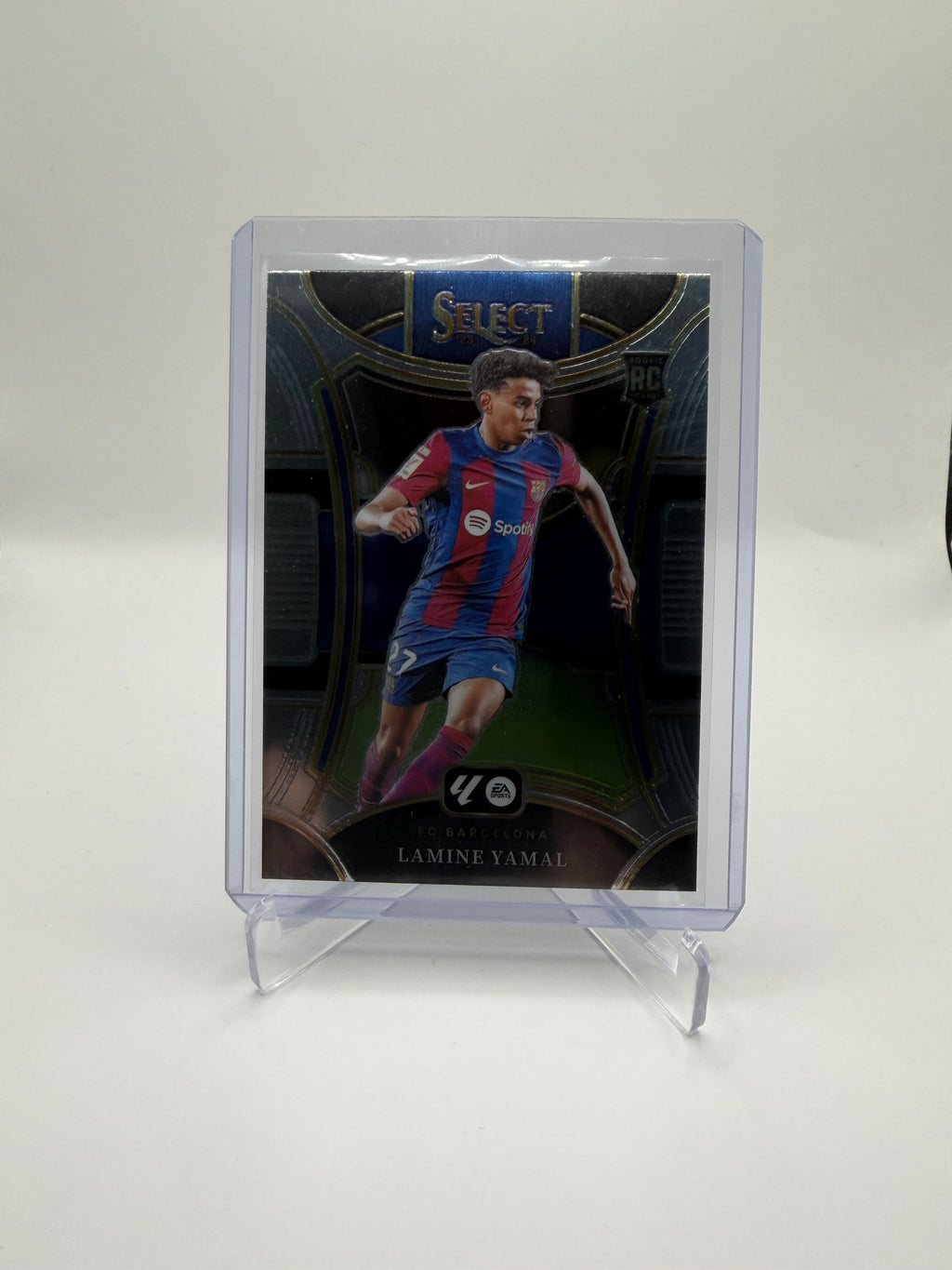 2023-24 Panini Select La Liga Soccer Mezzanine Base #136 Lamine Yamal Rookie Card