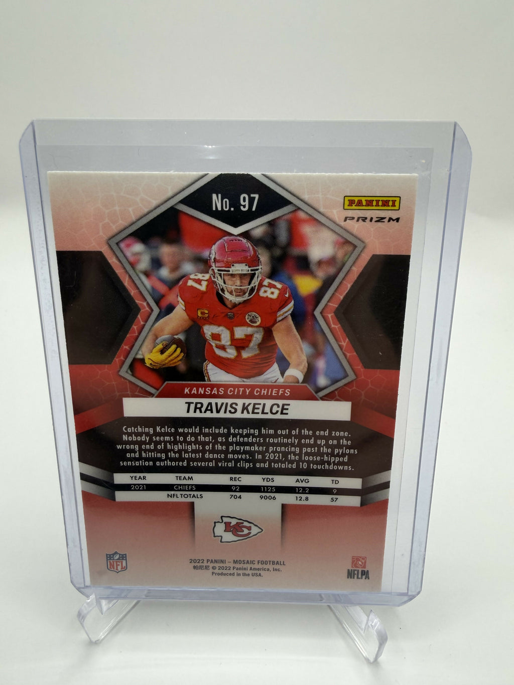 2022 Panini Mosaic Travis Kelce Genesis