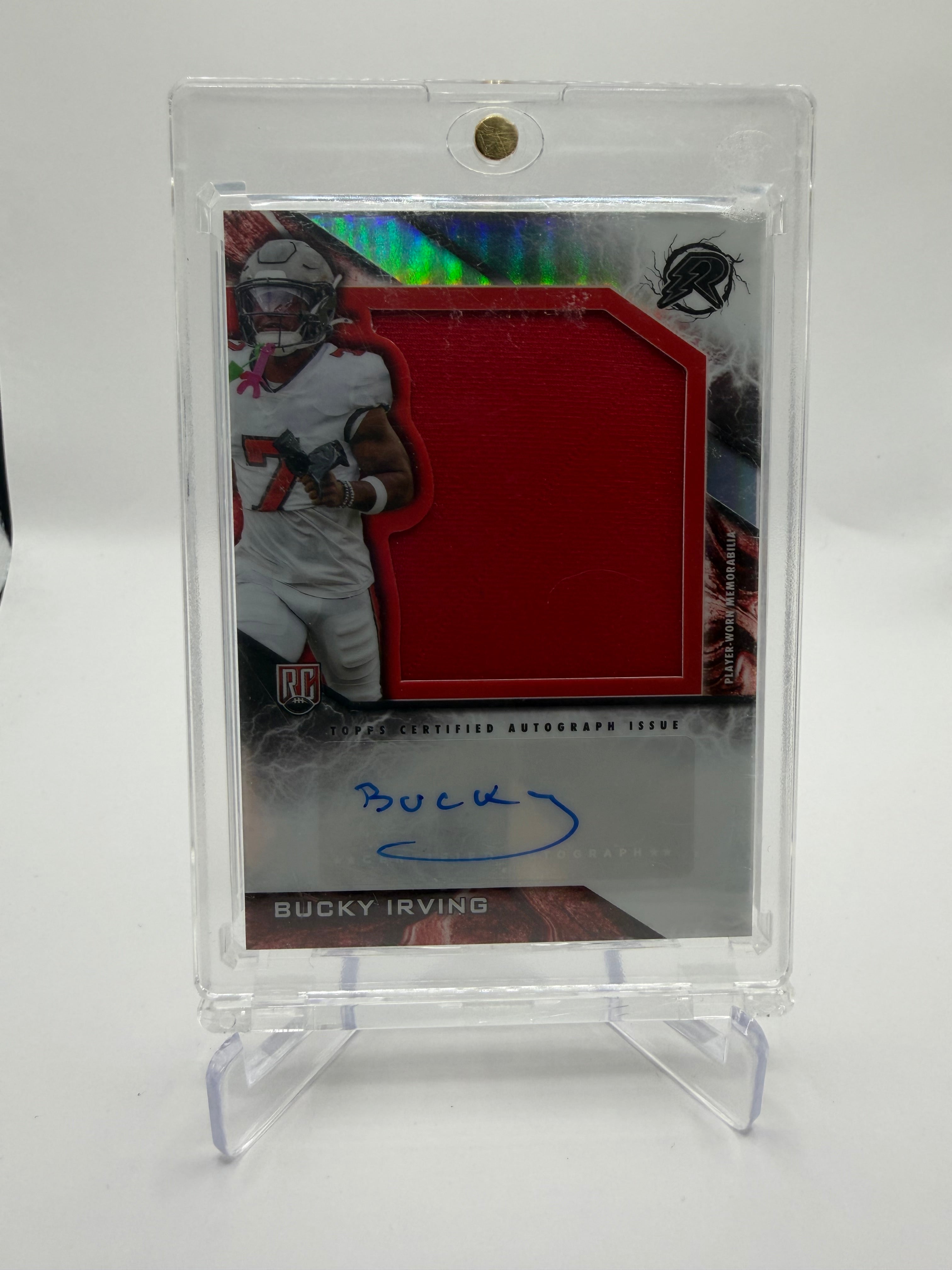 2025 Topps Resurgence Football Resurgence Rookie Patch Autographs Bucky Irving RC Auto Patch #RPA-BI