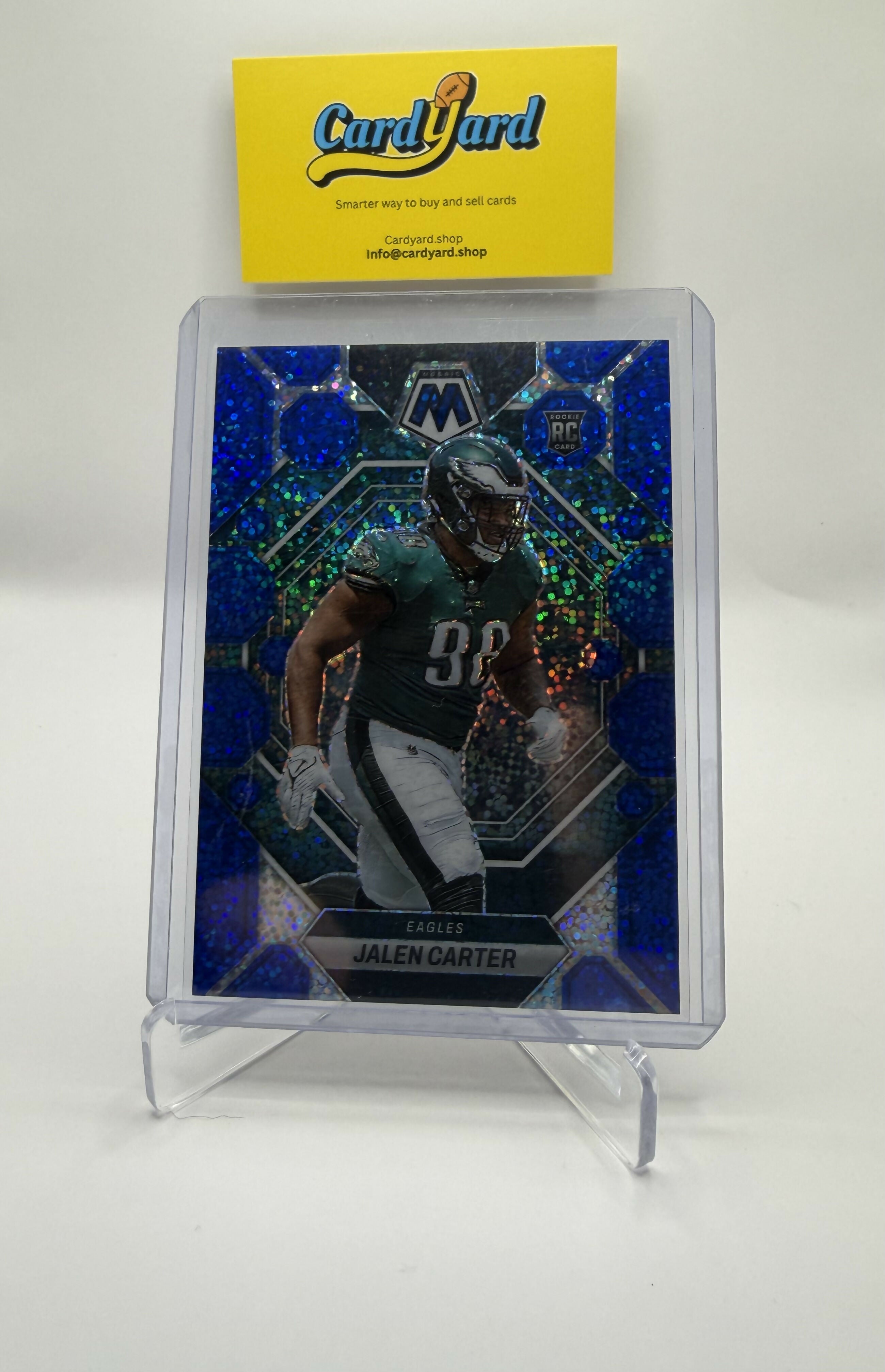 2023 Panini Mosaic Jalen Carter Blue Sparkle /96