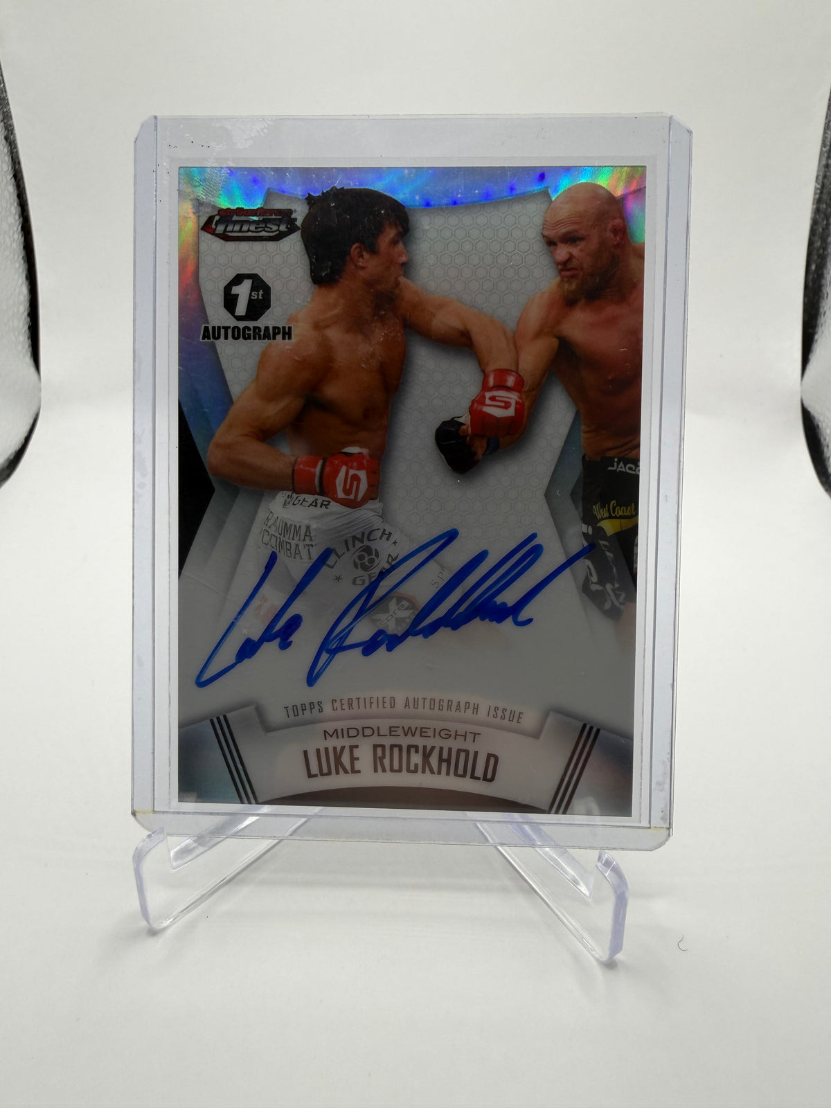 2012 Topps UFC Finest Luke Rockhold Finest Fighters Autograph #A-LR