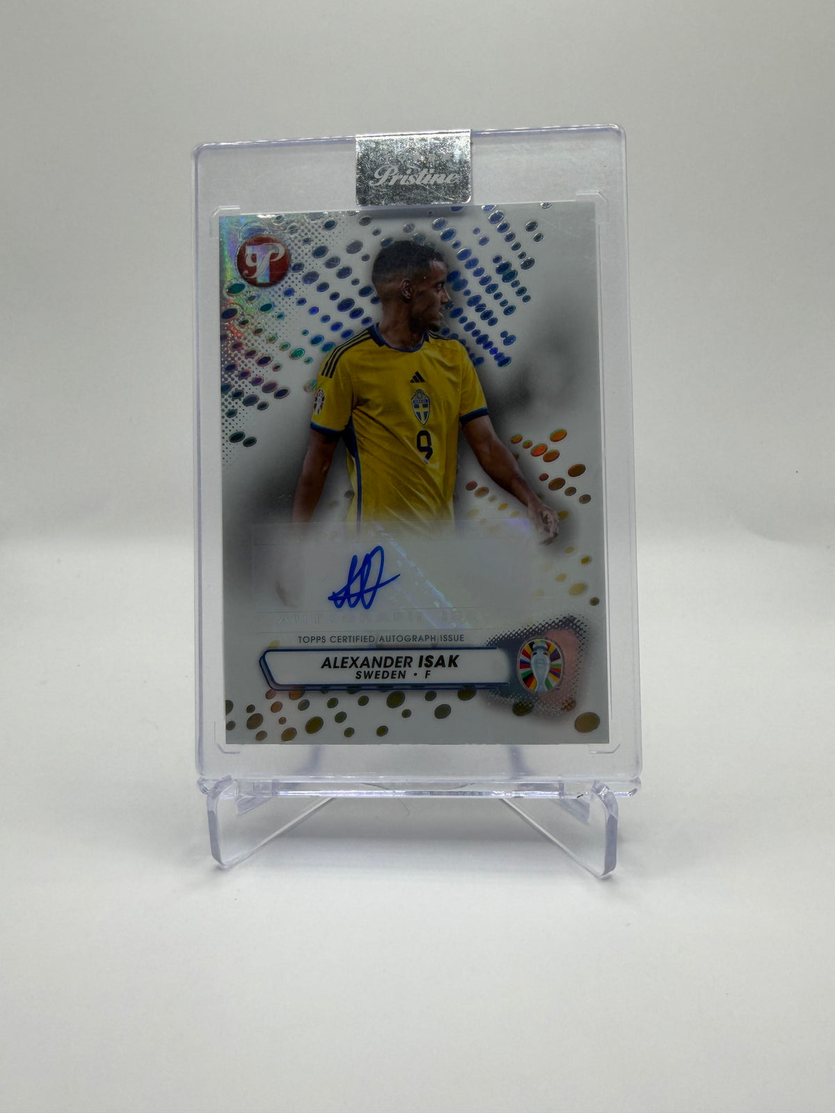 2023 Topps Pristine Road to UEFA Euro 2024 Alexander Isak Pristine Autographs #PA-AI
