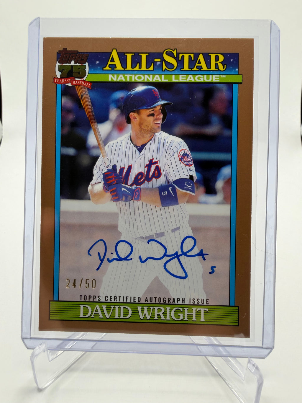 2026 Topps Baseball David Wright 1991 Baseball All-Stars Autograph Gold /50
