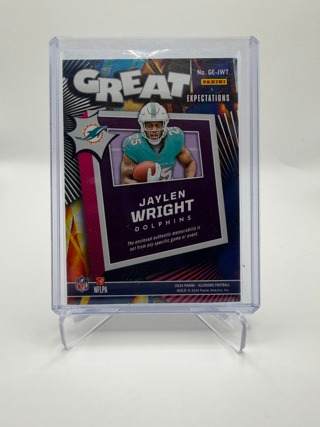 2024 Panini Illusions Football Great Expectations Logo Patch Jaylen Wright Rookie #GE-JWT