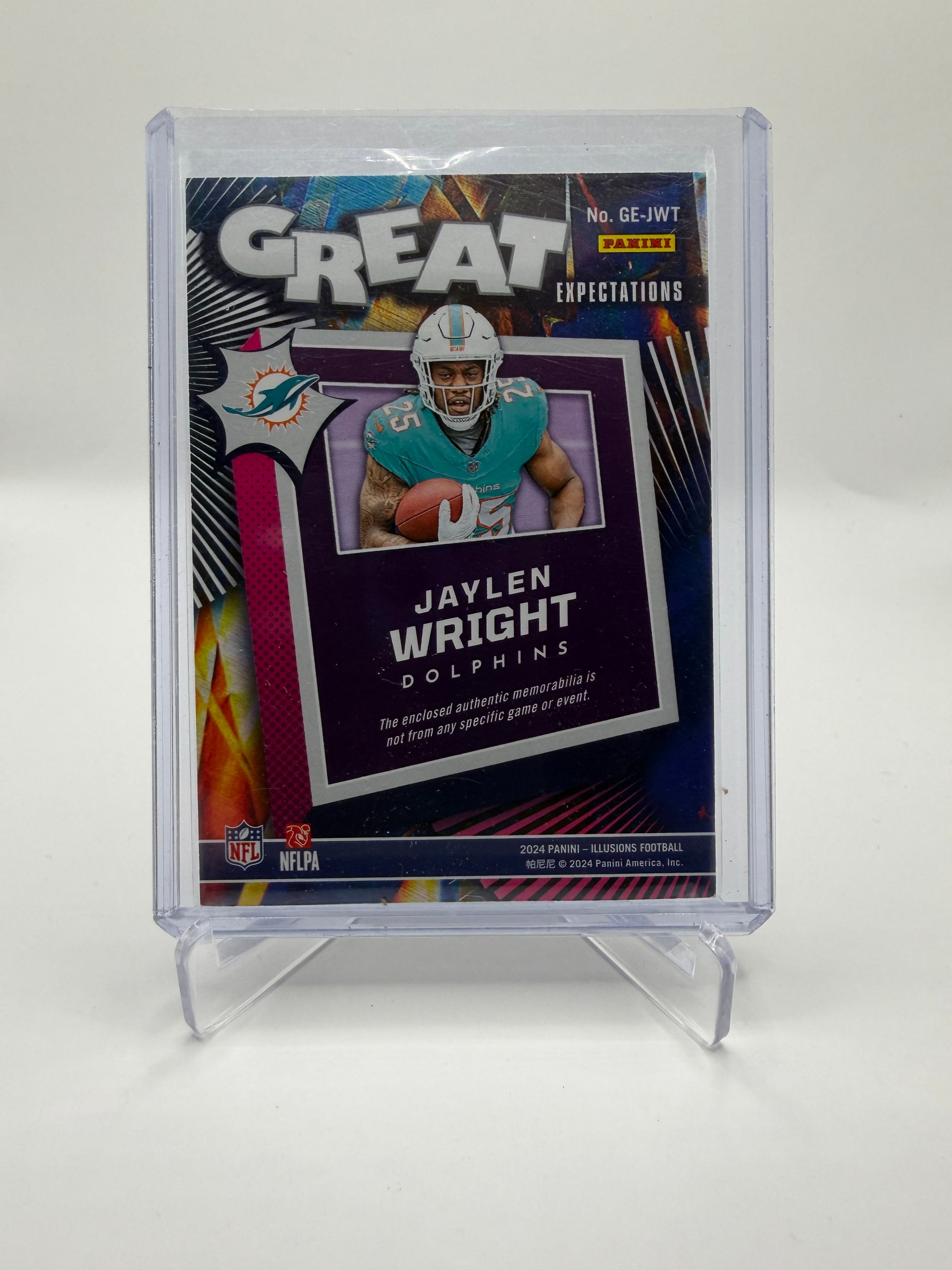 2024 Panini Illusions Football Great Expectations Logo Patch Jaylen Wright Rookie #GE-JWT