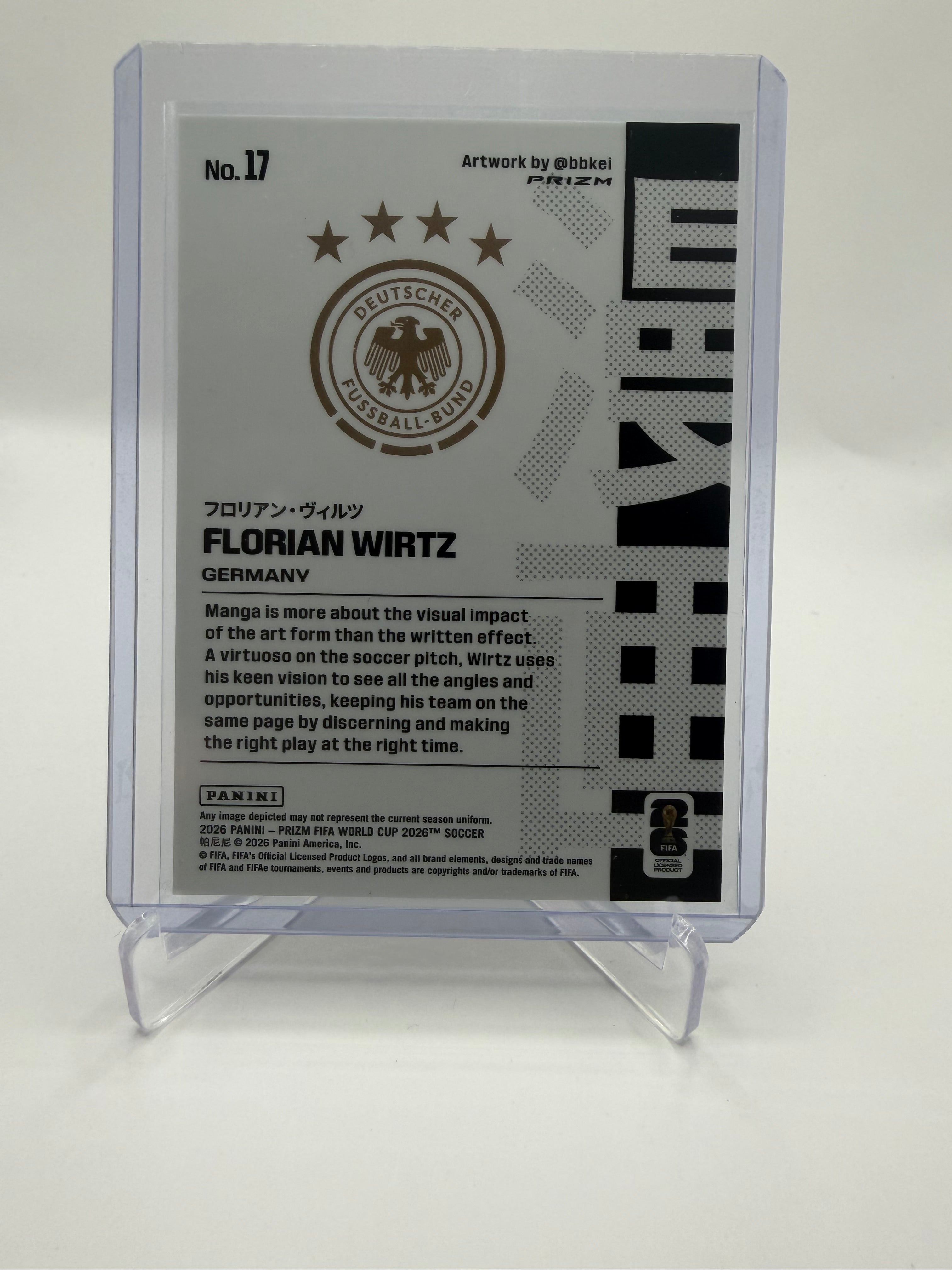 2026 Panini Prizm FIFA World Cup 2026 Soccer Manga #17 Florian Wirtz - Germany