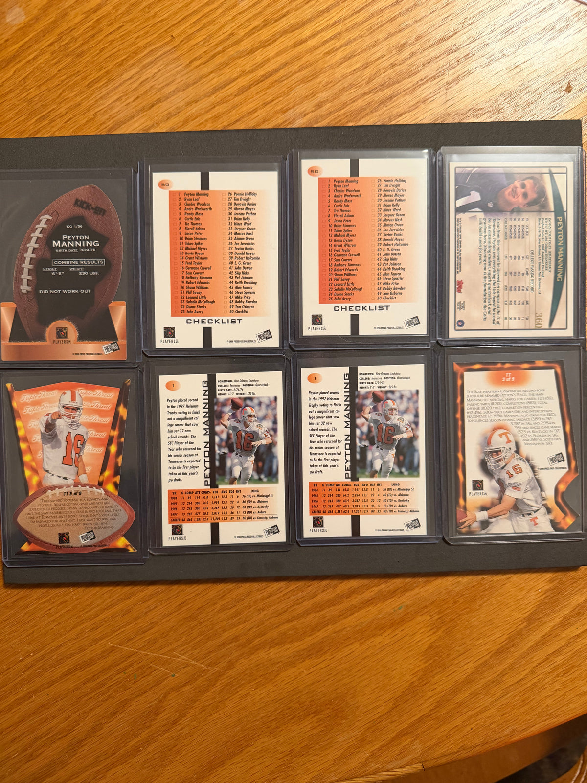 1998 Peyton Manning Rookie Lot