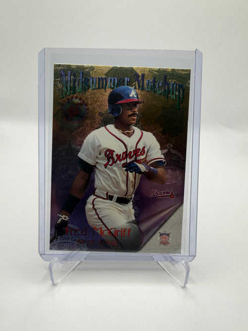 1995 Pinnacle Midsummer Matchups Dufex Foil Frank Thomas / Fred McGriff First Base