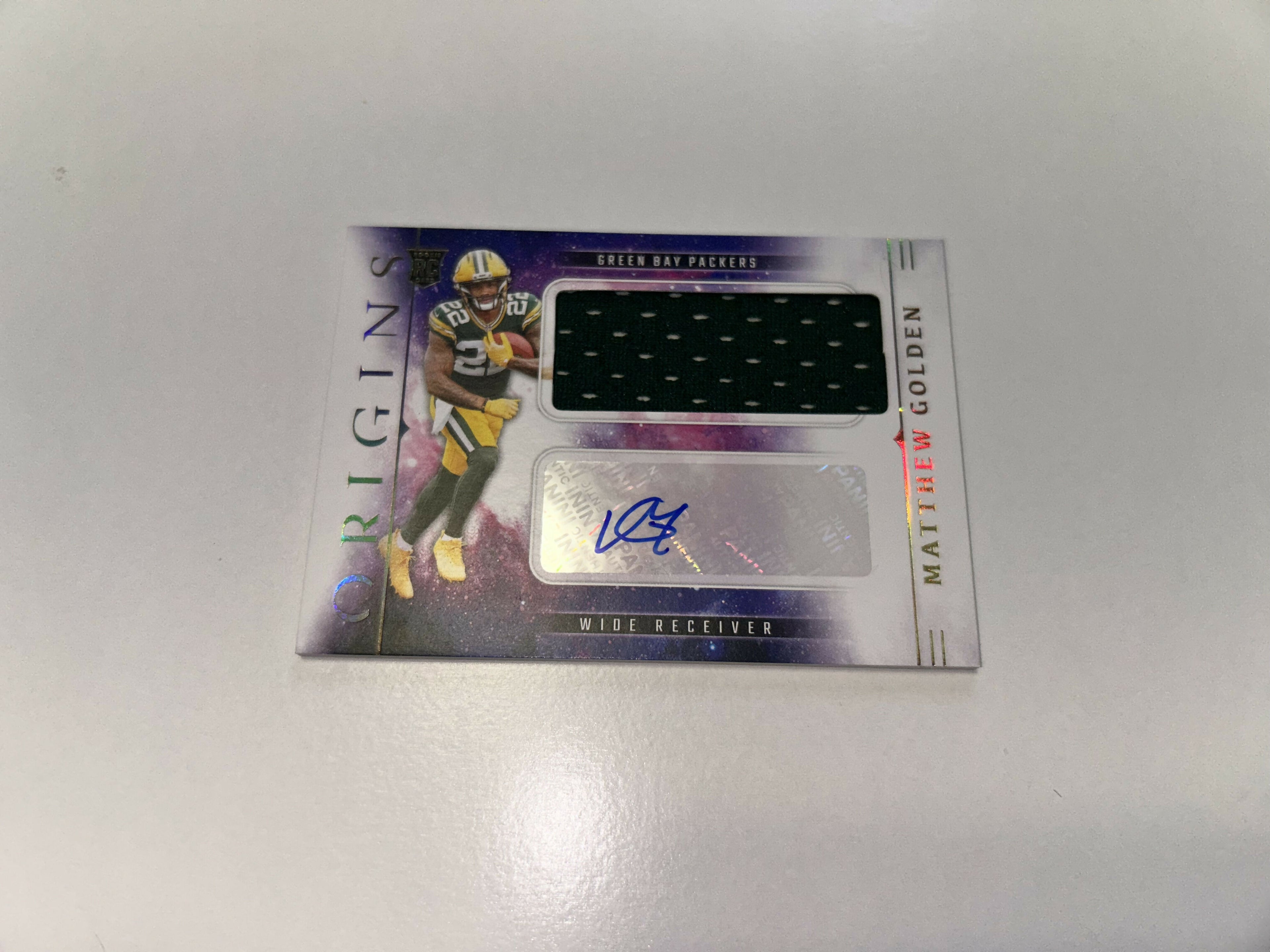 Matthew Golden RPA Origins Rookie