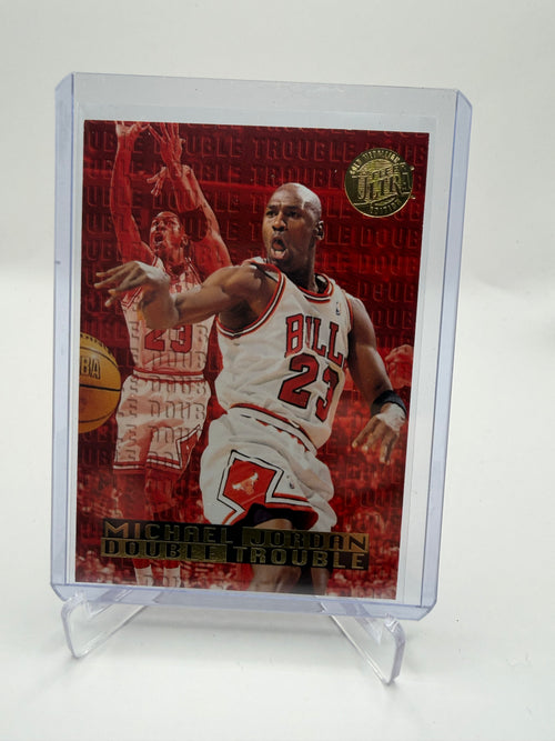 1995-96 Fleer Ultra Double Trouble Gold Medallion Michael Jordan #3 of 10