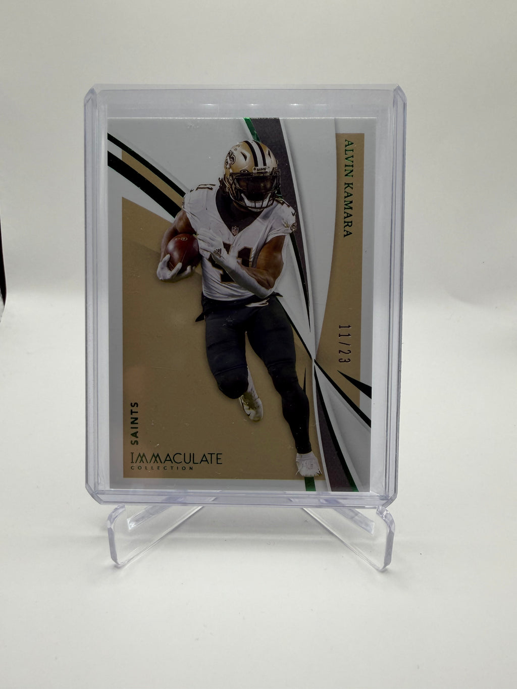2021 Panini Immaculate Collection Football Alvin Kamara Green Parallel #52 /23
