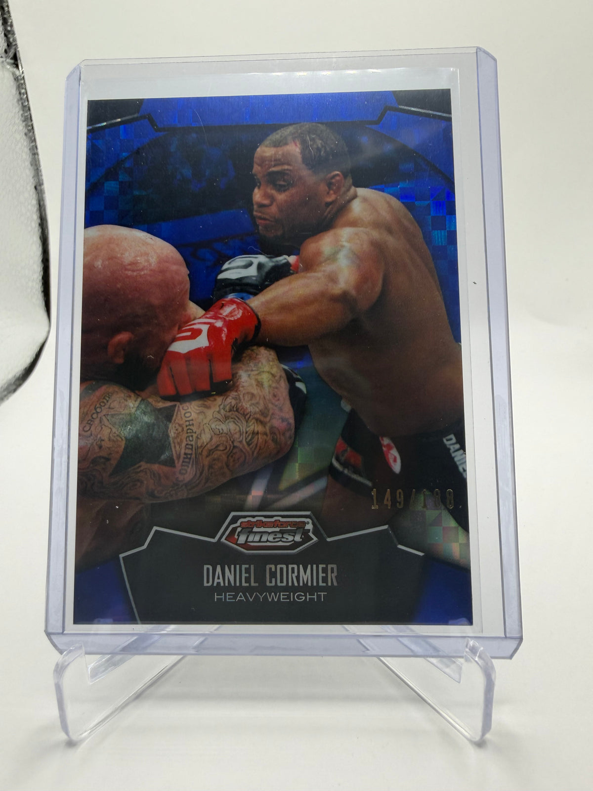 2012 Topps UFC Finest Daniel Cormier Blue Refractor #82 /188