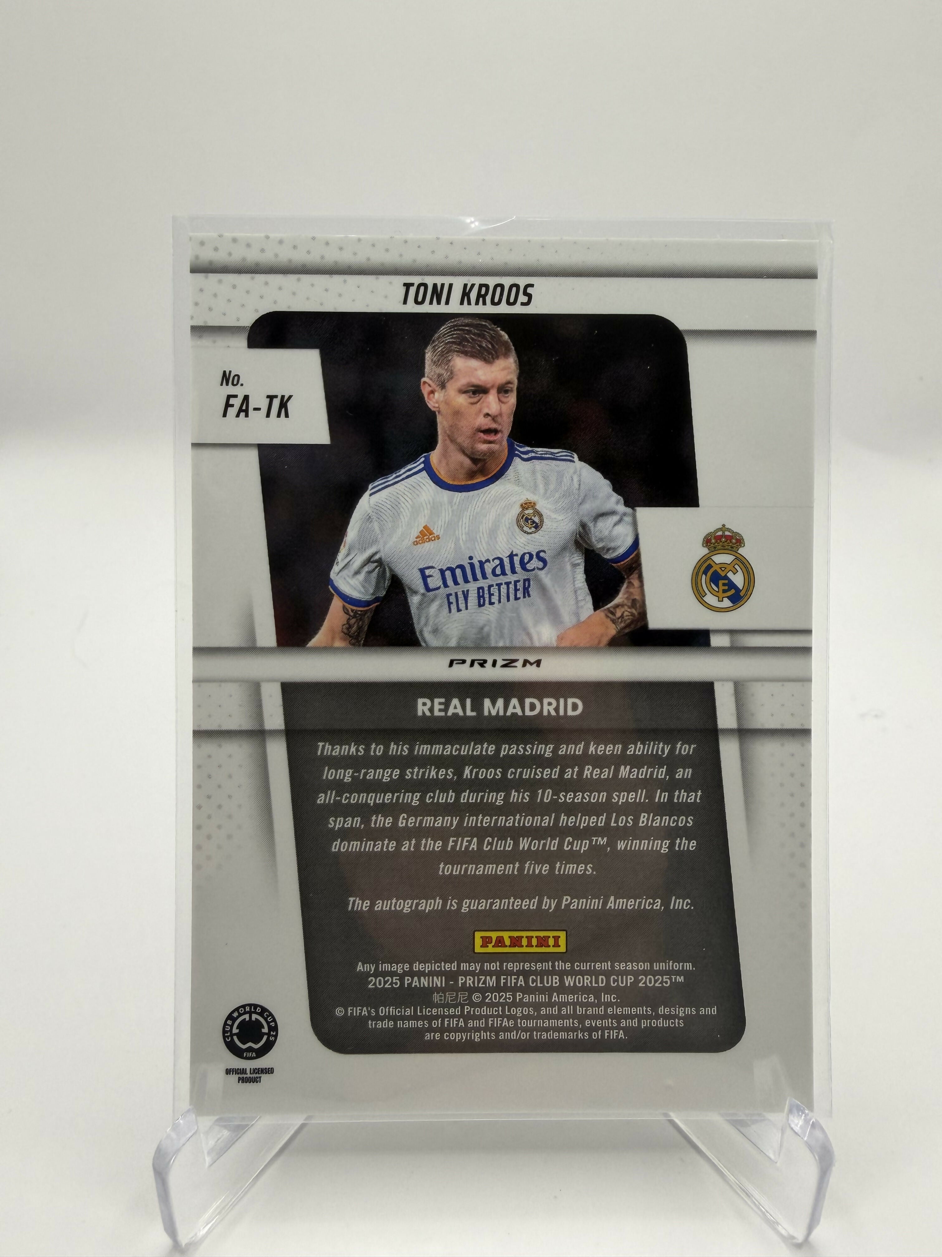 2025 Prizm Club World Cup Toni Kroos Auto