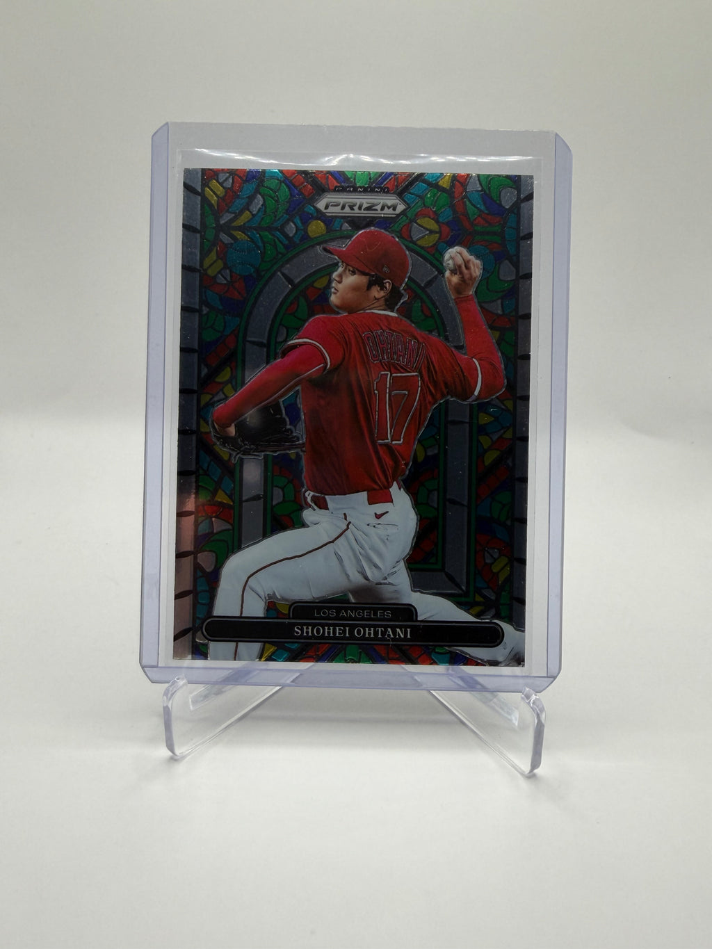 2022 Panini Prizm Baseball Shohei Ohtani Stained Glass Insert #SG-3