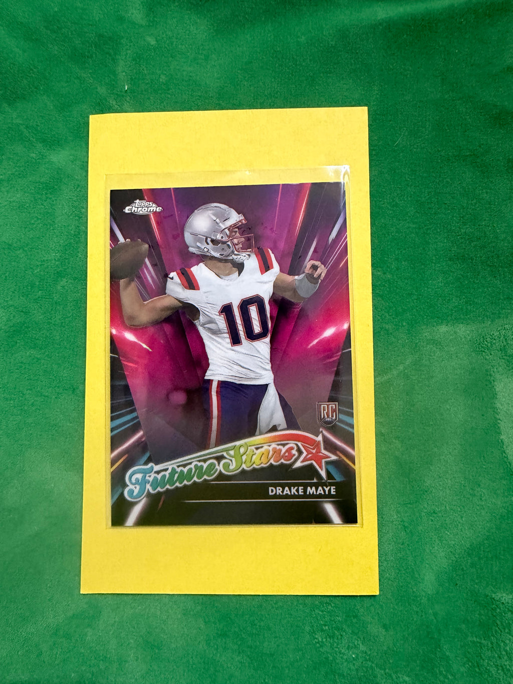 2024 Topps Chrome Football Future Stars Drake Maye Rookie Card #FS-3