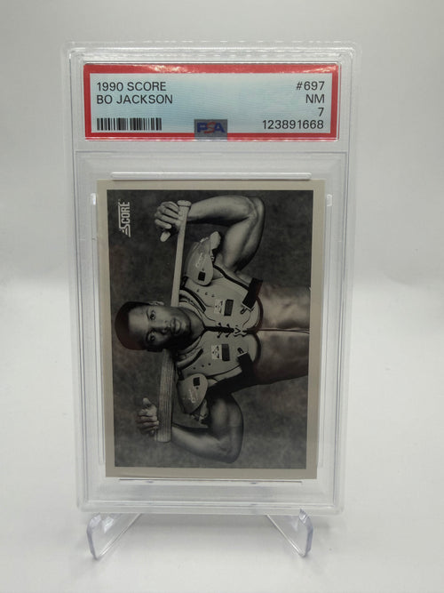 1990 Score Baseball Bo Jackson #697 Base PSA NM 7