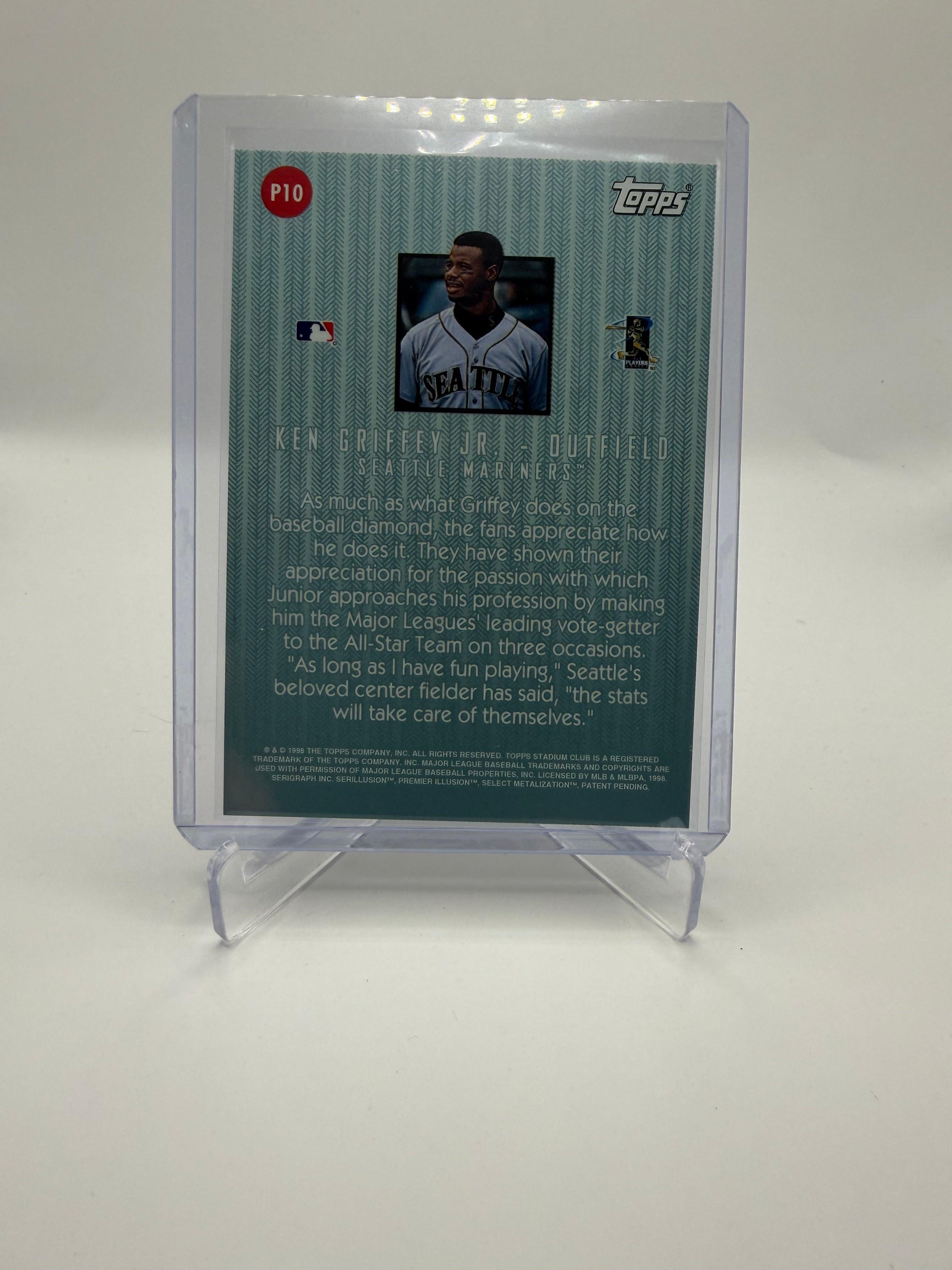 1998 Topps Stadium Club Playing With Passion Insert #P10 Ken Griffey Jr.