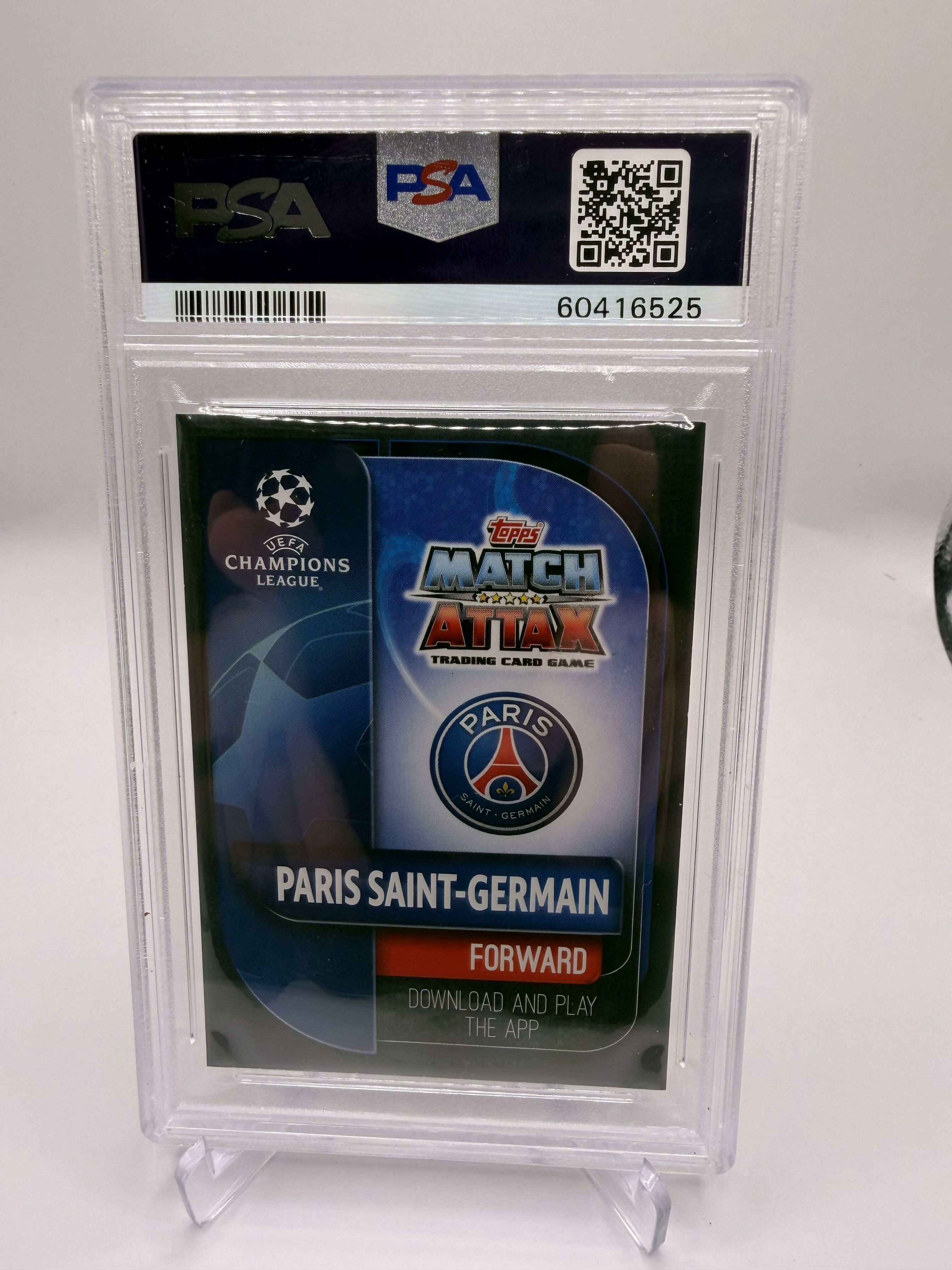 2019 Topps Match Attax Kylian Mbappe 100 Club PSA 9