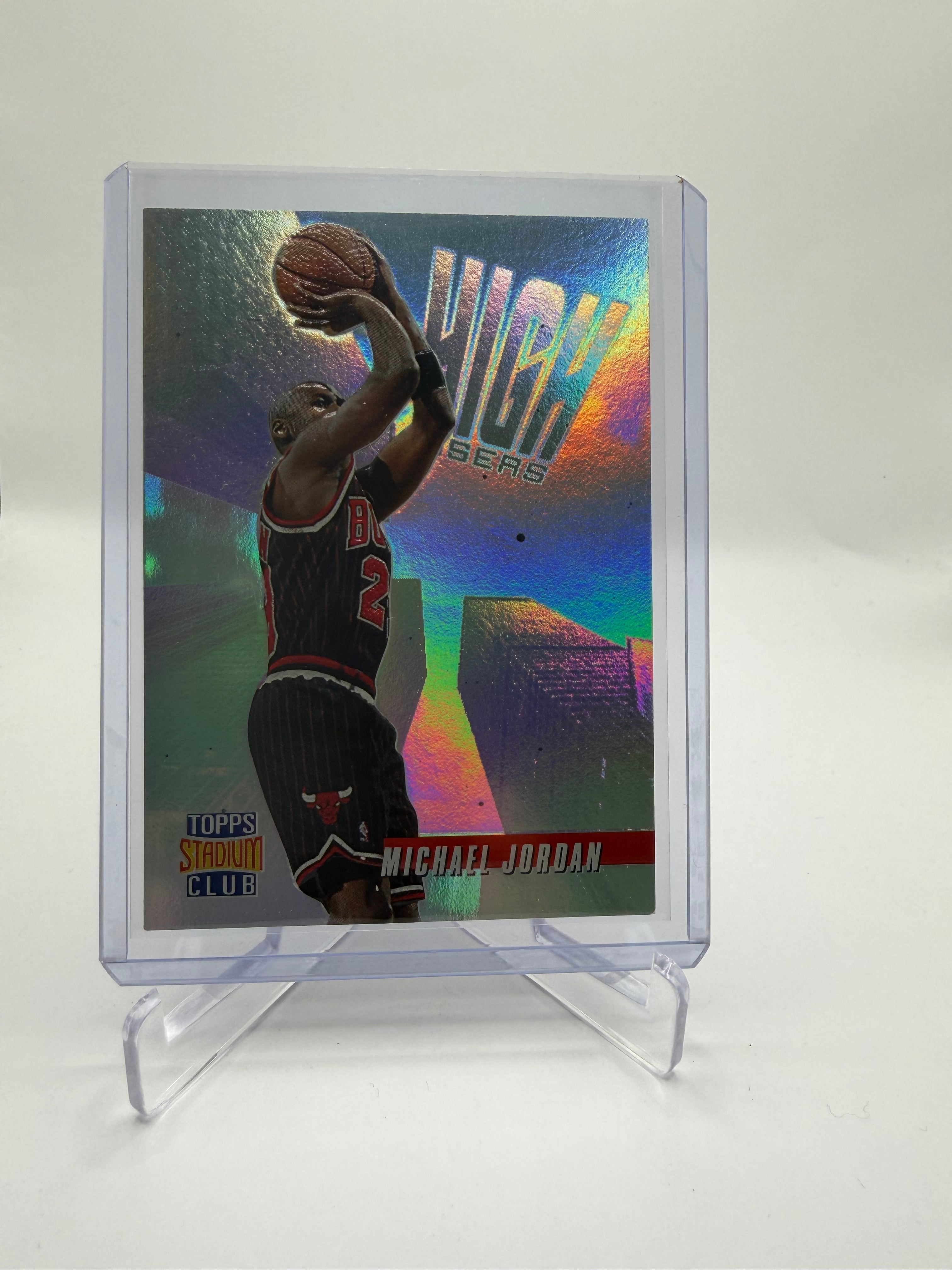 1997-98 Topps Stadium Club High Risers Holographic Foil Insert Michael Jordan #HR14