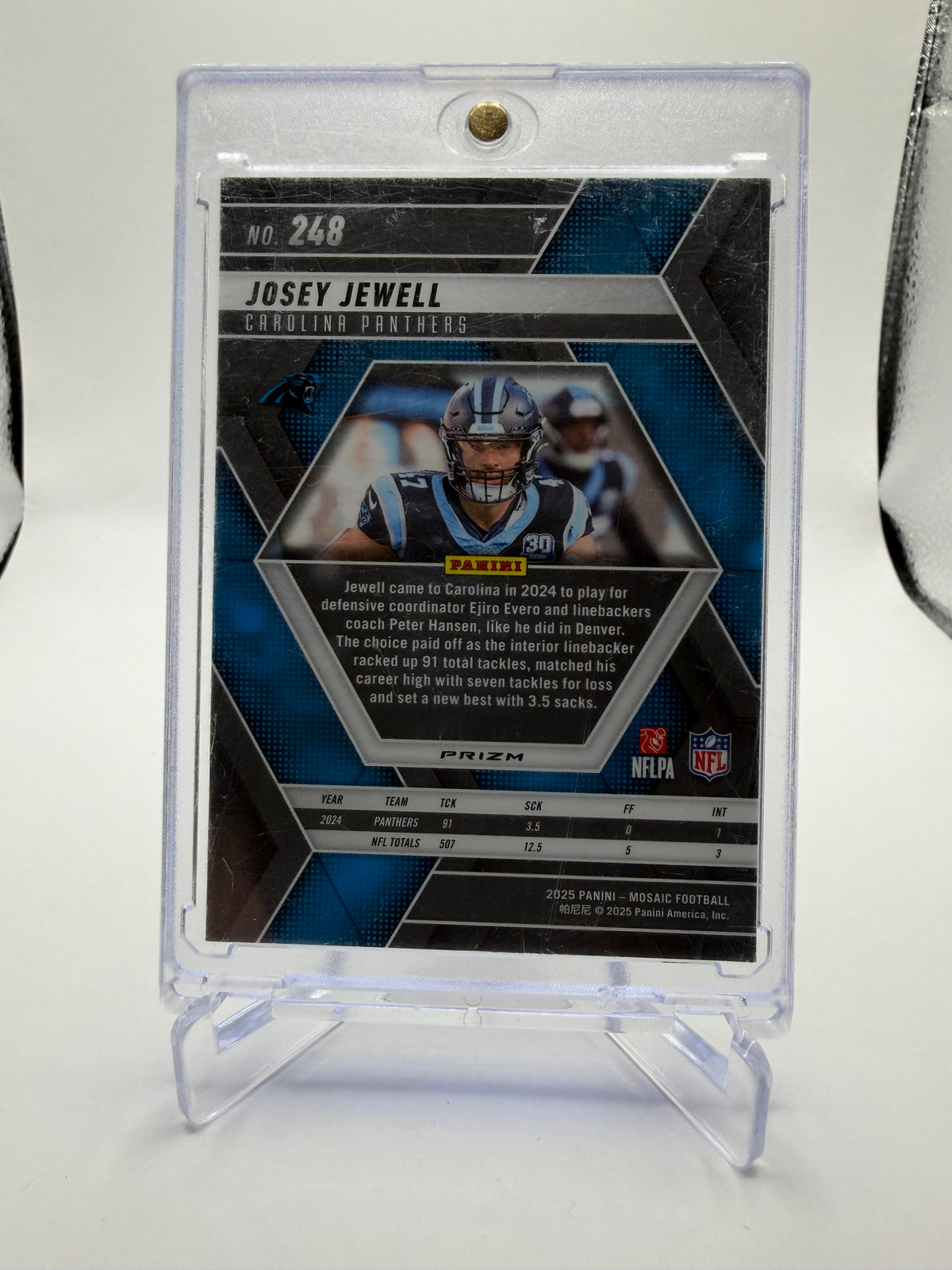 2025 Panini Mosaic Football Josey Jewell Honeycomb #248