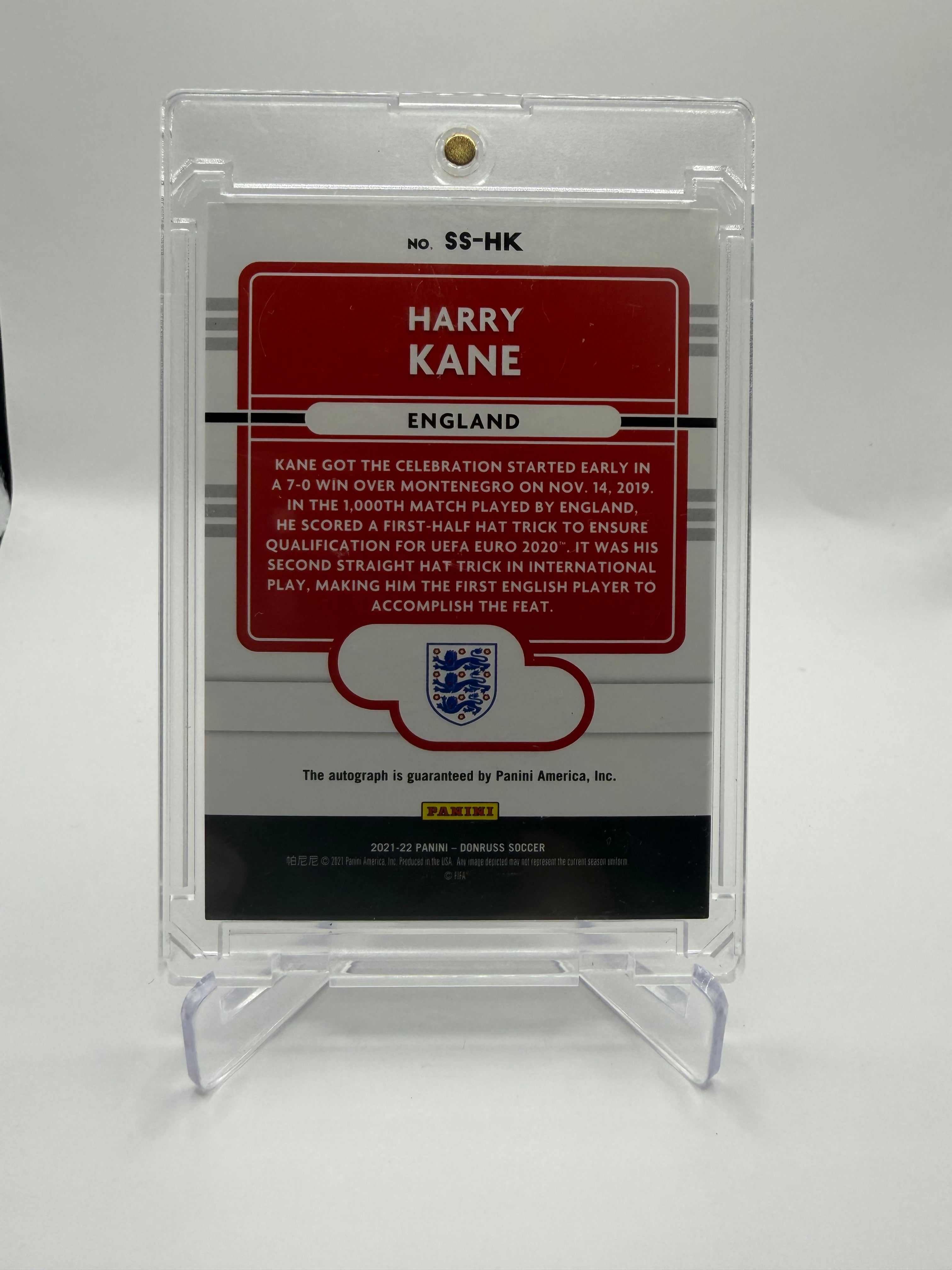 2021-22 Panini Donruss Soccer Signature Series Harry Kane Autograph #SS-HK