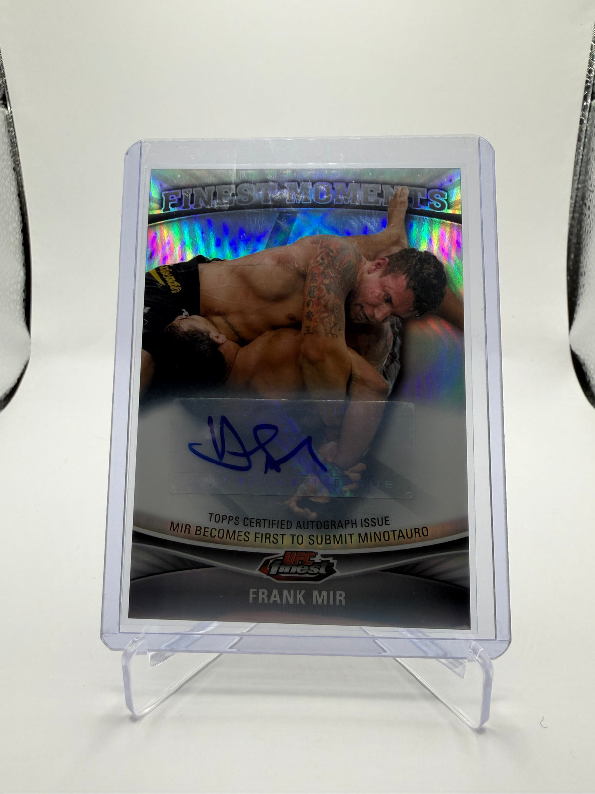 2012 Topps UFC Finest Frank Mir Finest Moments Autograph #FM-FM