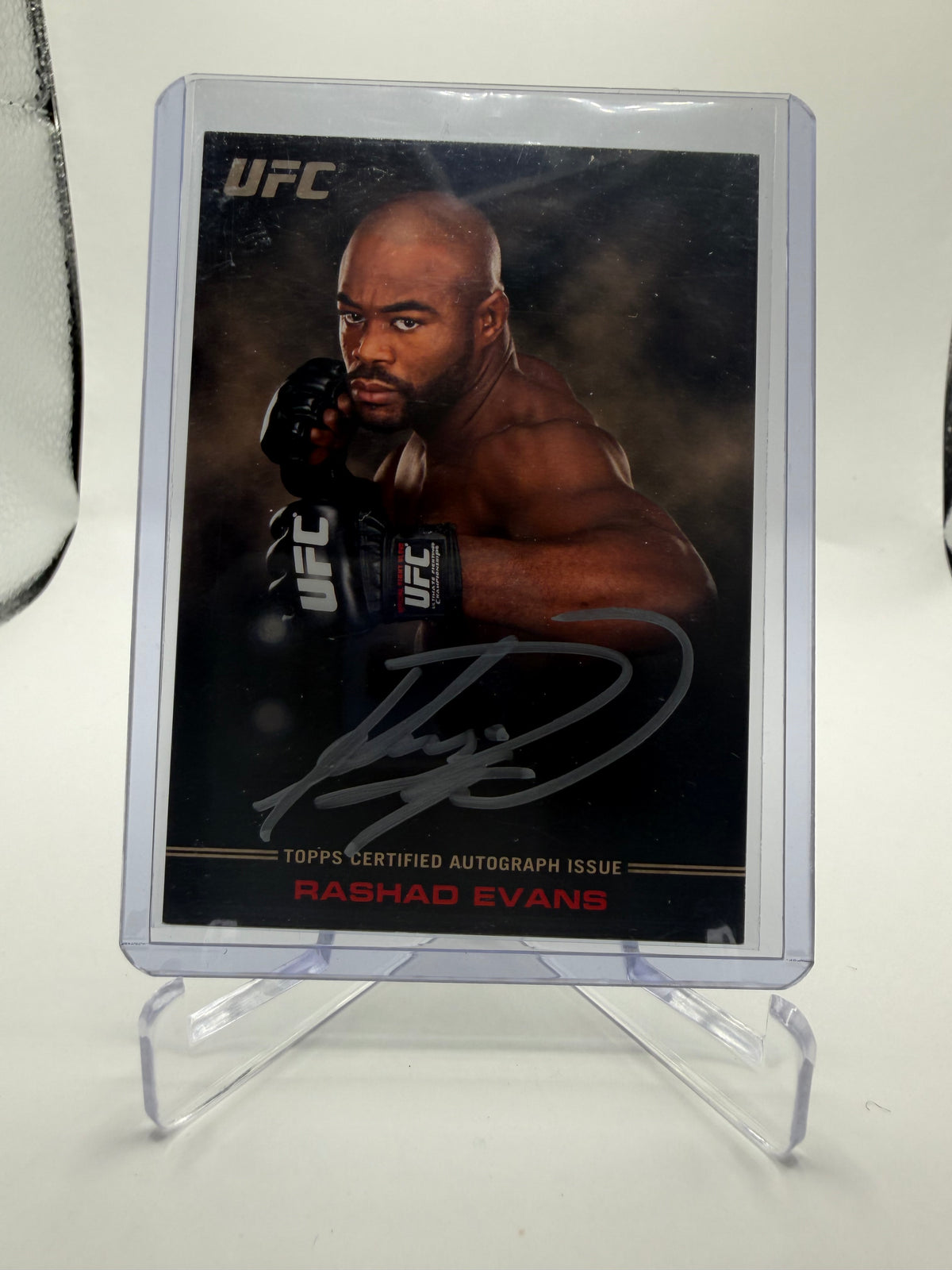 2012 Topps UFC Knockout Rashad Evans Full-Contact Autograph #FC-RE /99