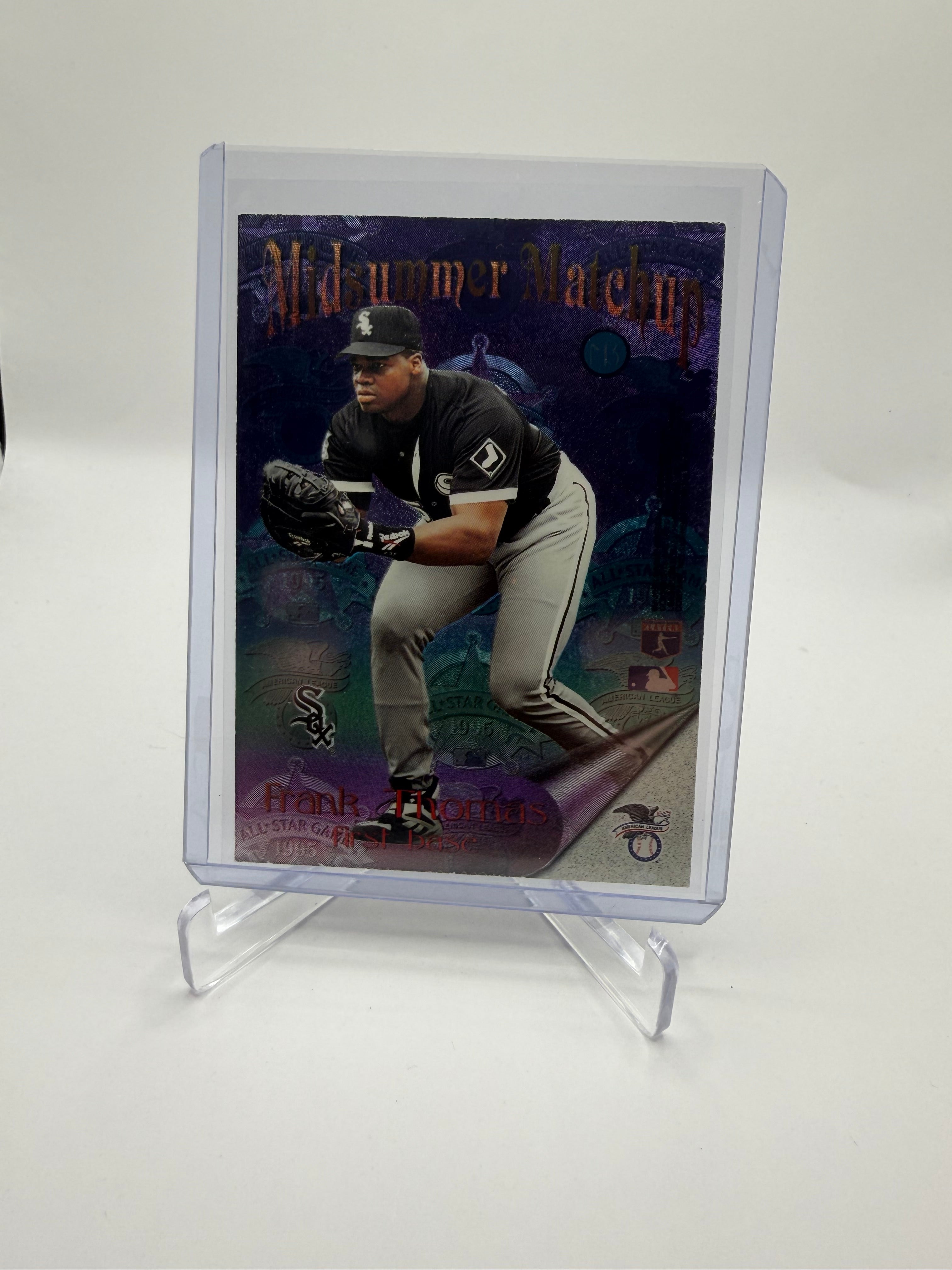 1995 Pinnacle Midsummer Matchups Dufex Foil Frank Thomas / Fred McGriff First Base