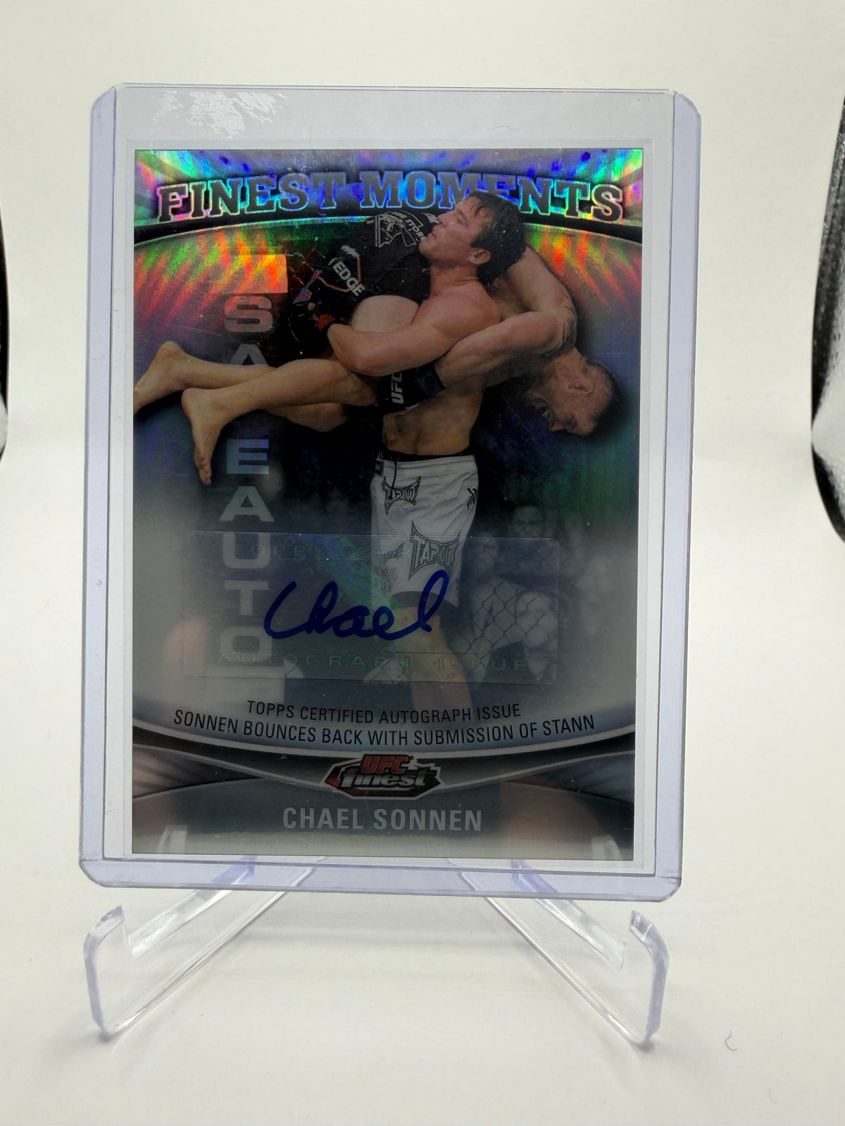2012 Topps UFC Finest Chael Sonnen Finest Moments Autograph #FM-CS