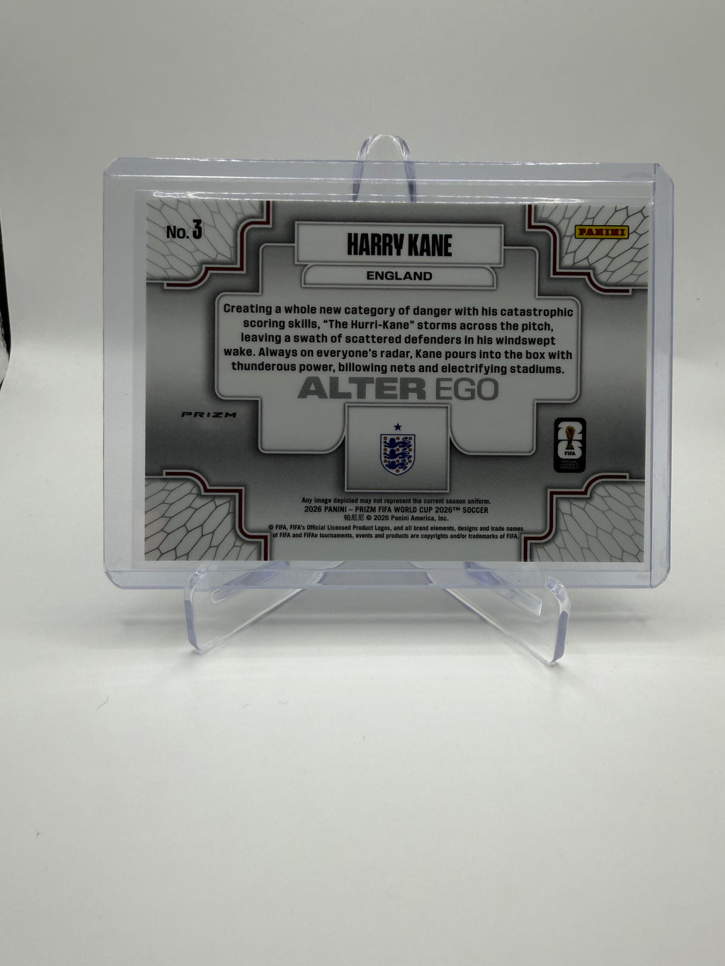 2026 Panini Prizm FIFA World Cup 2026 Soccer Harry Kane Alter Ego #3