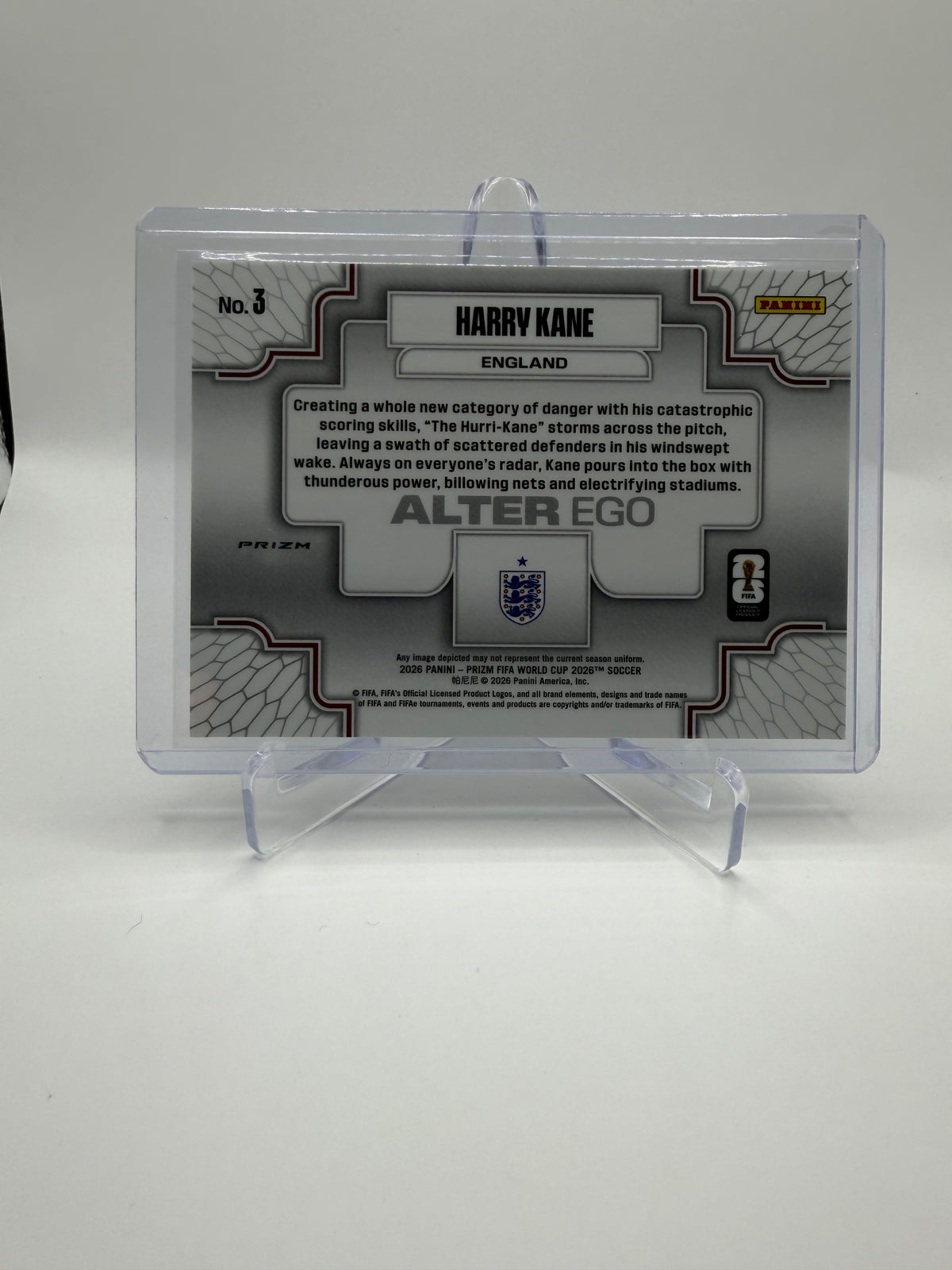 2026 Panini Prizm FIFA World Cup 2026 Soccer Harry Kane Alter Ego #3