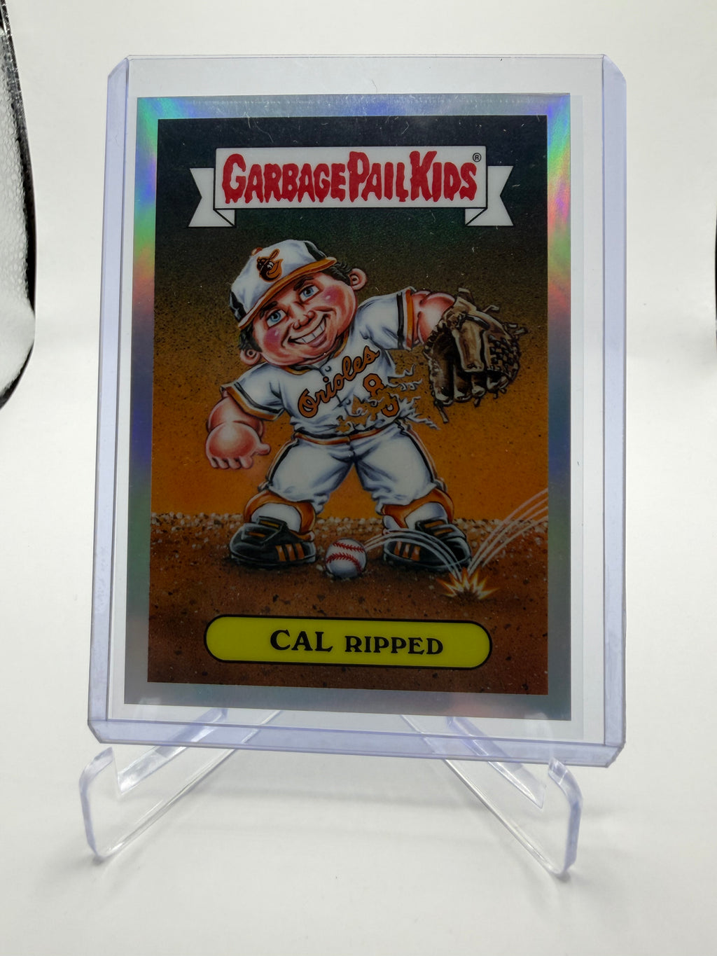 2026 Topps Chrome Garbage Pail Kids Countdown Collection Cal Ripken Jr. “Cal Ripped” #GPK-5