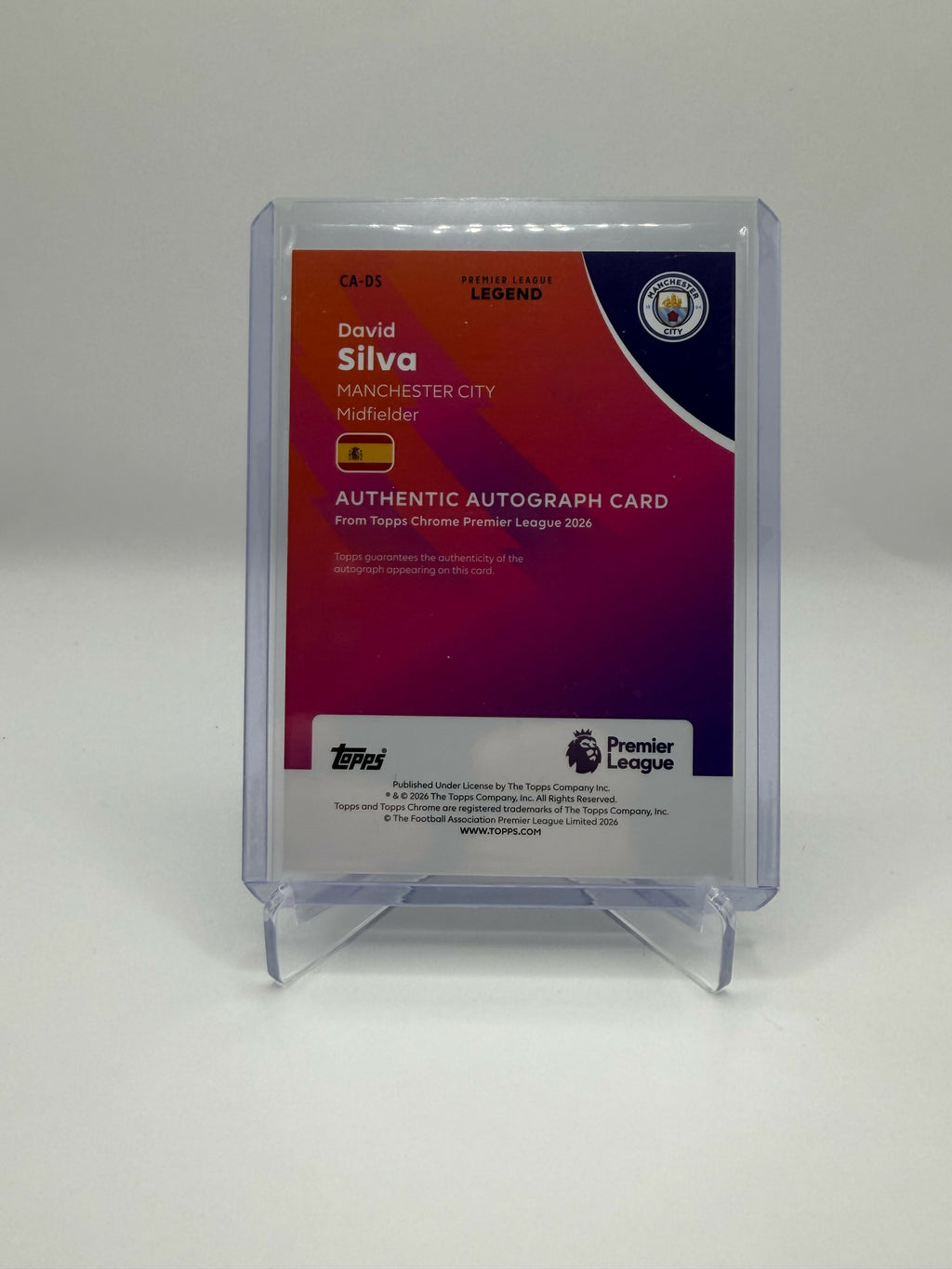 2026 Topps Sapphire David Silva Auto