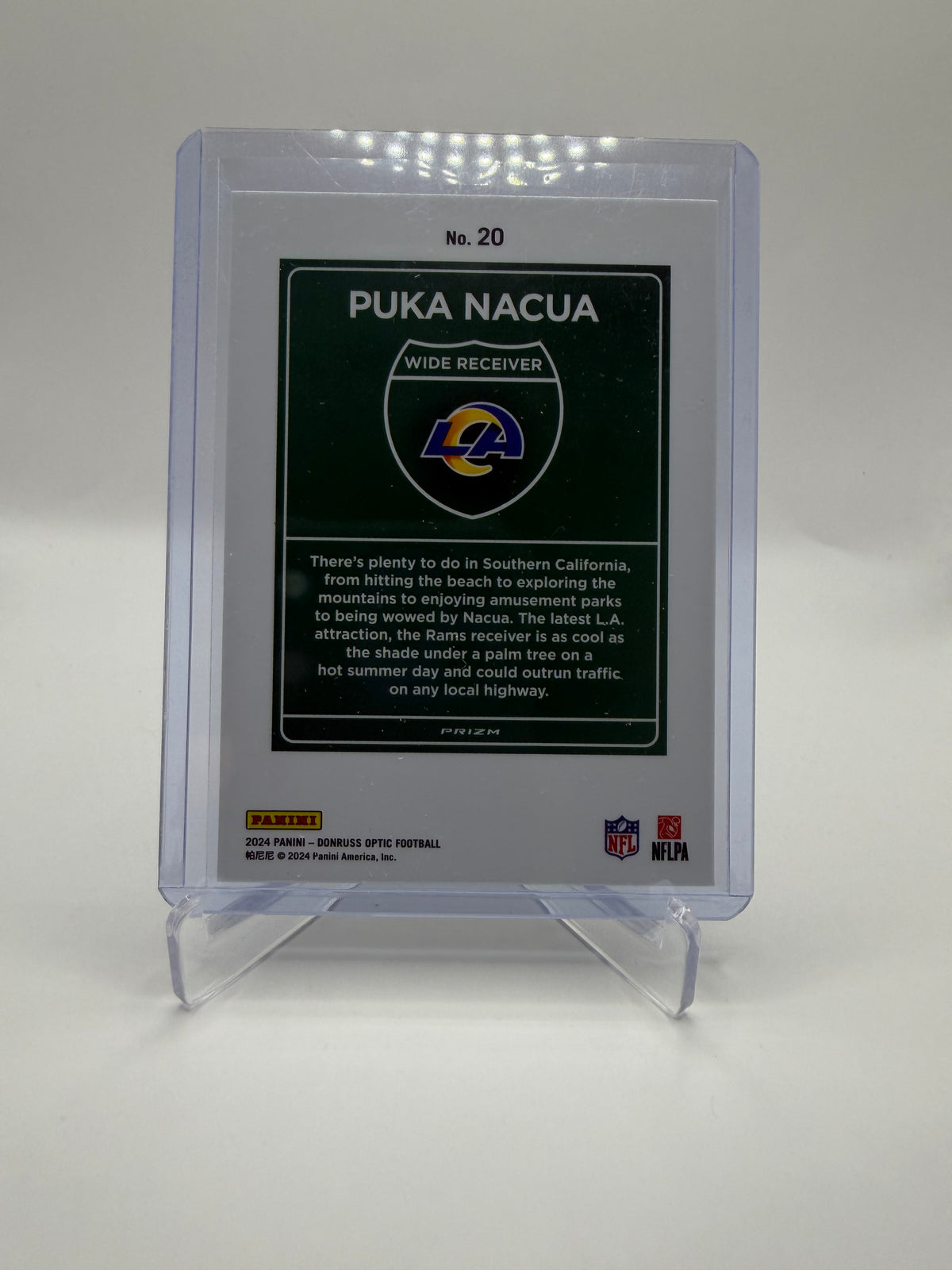 2024 Panini Donruss Optic Football Puka Nacua Downtown Prizm #20