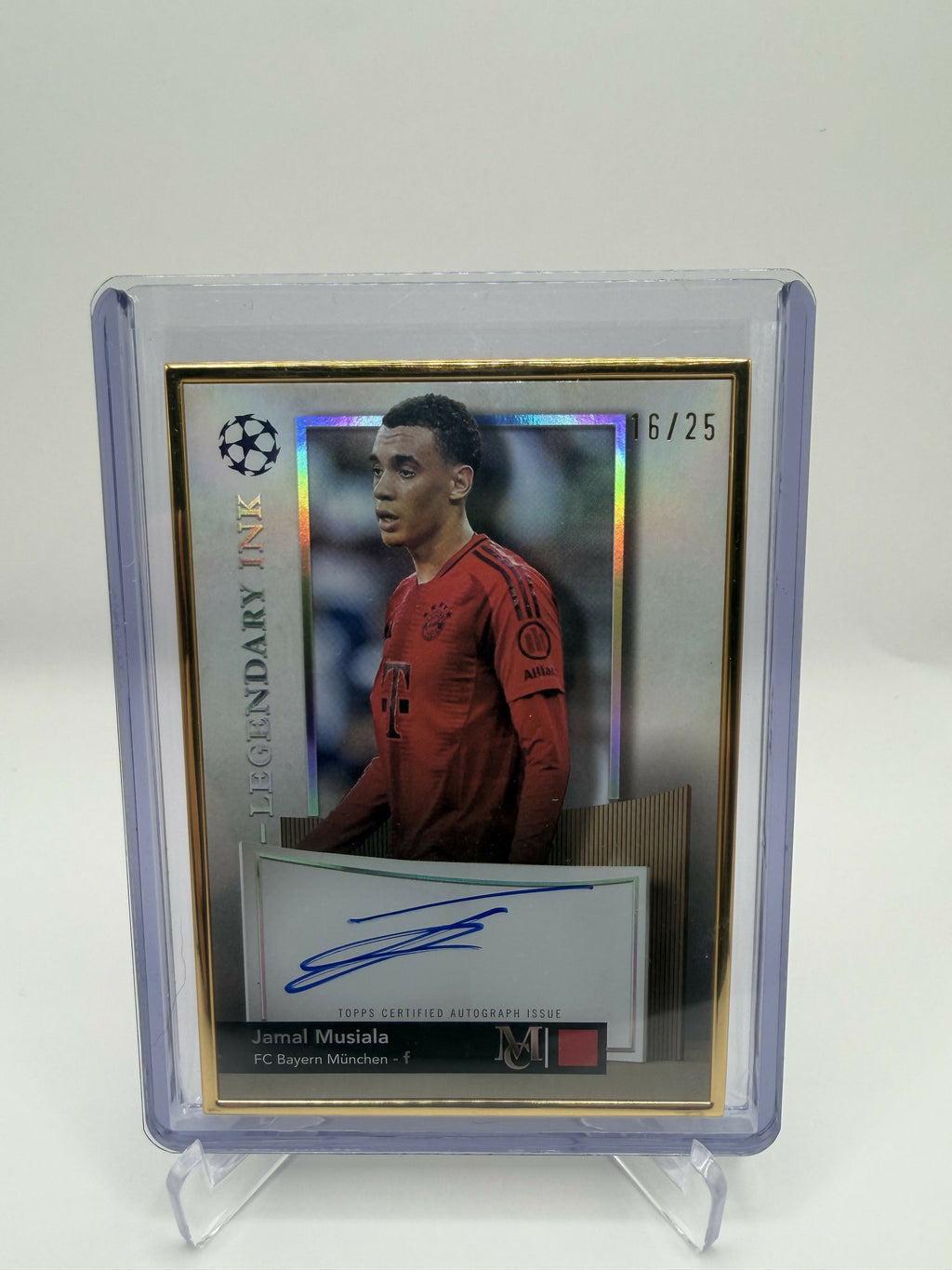 2025 Museum Jamal Musiala Gold Framed Legendary Ink /25