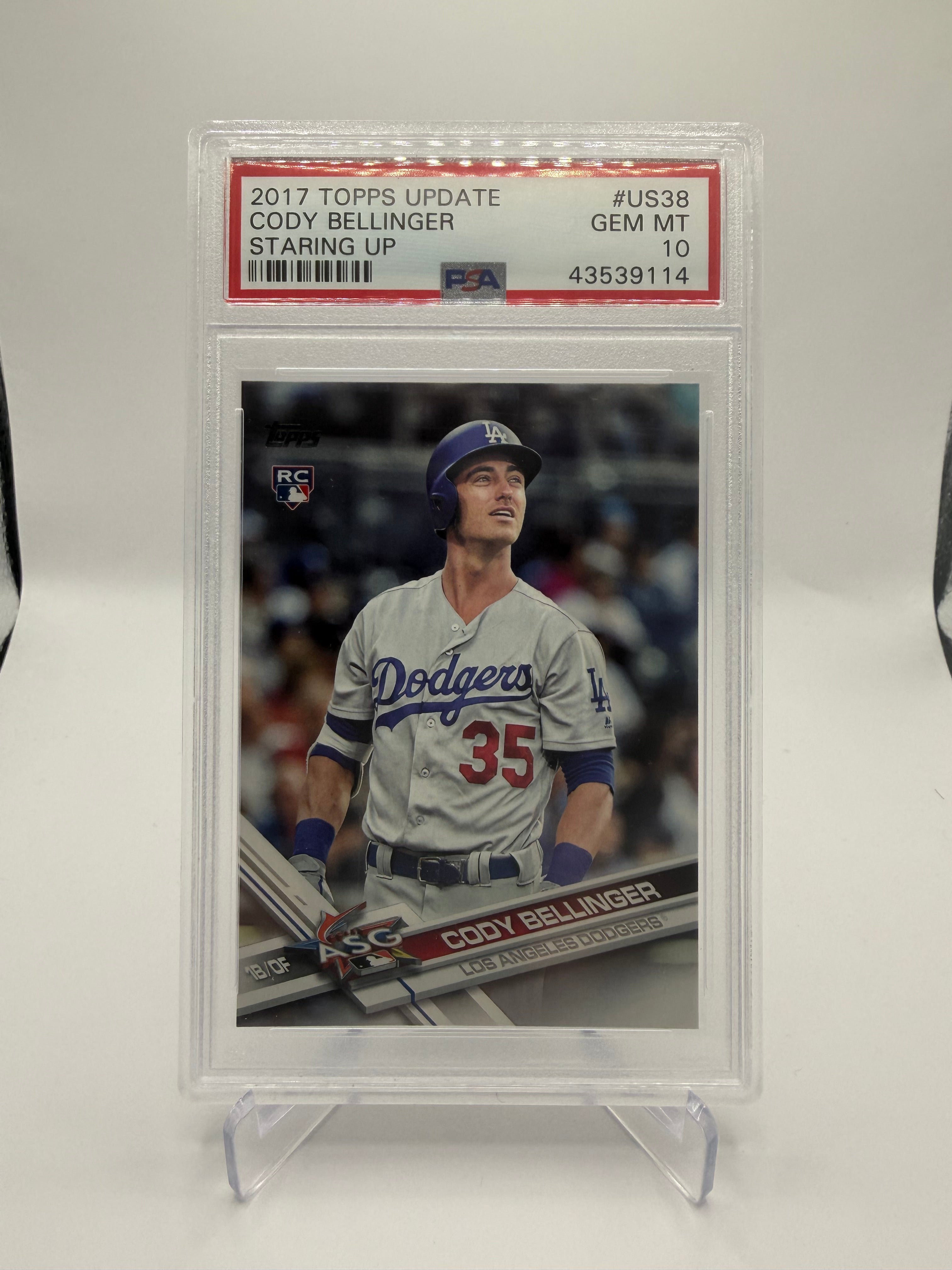 2017 Topps Update Series Cody Bellinger #US38 Staring Up All-Star Game Rookie PSA 10